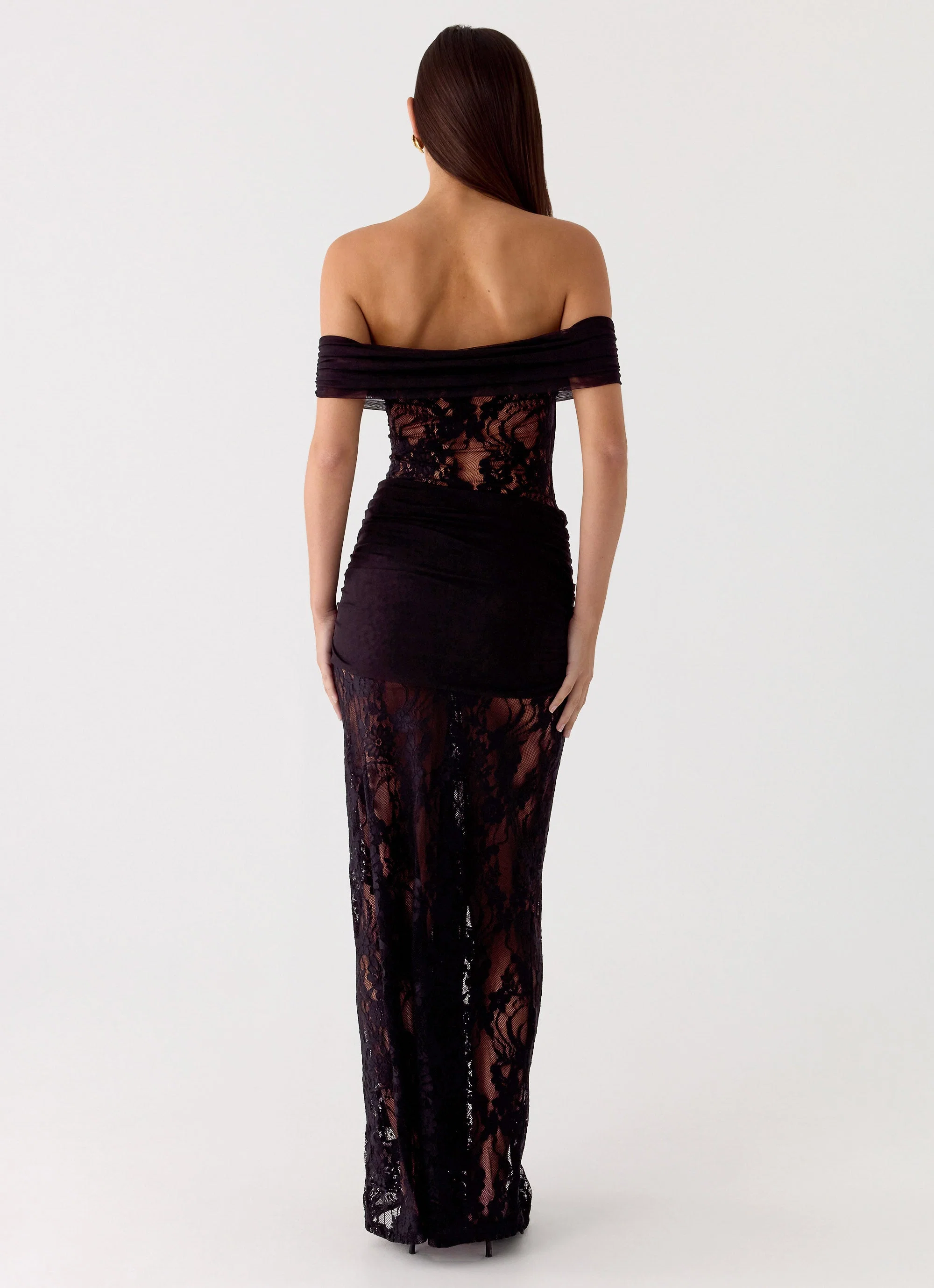Gracie Twist Maxi Dress - Black