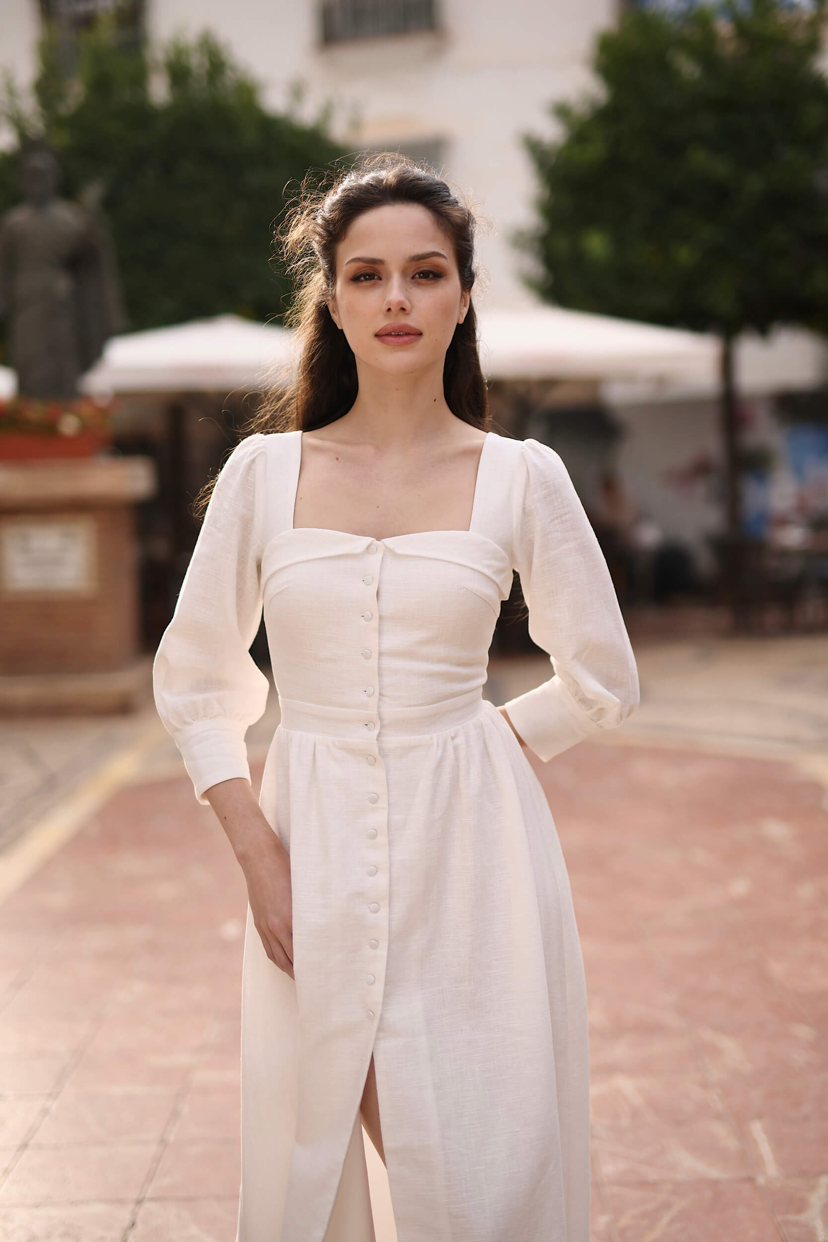 Esther Linen Dress - luluinthesky