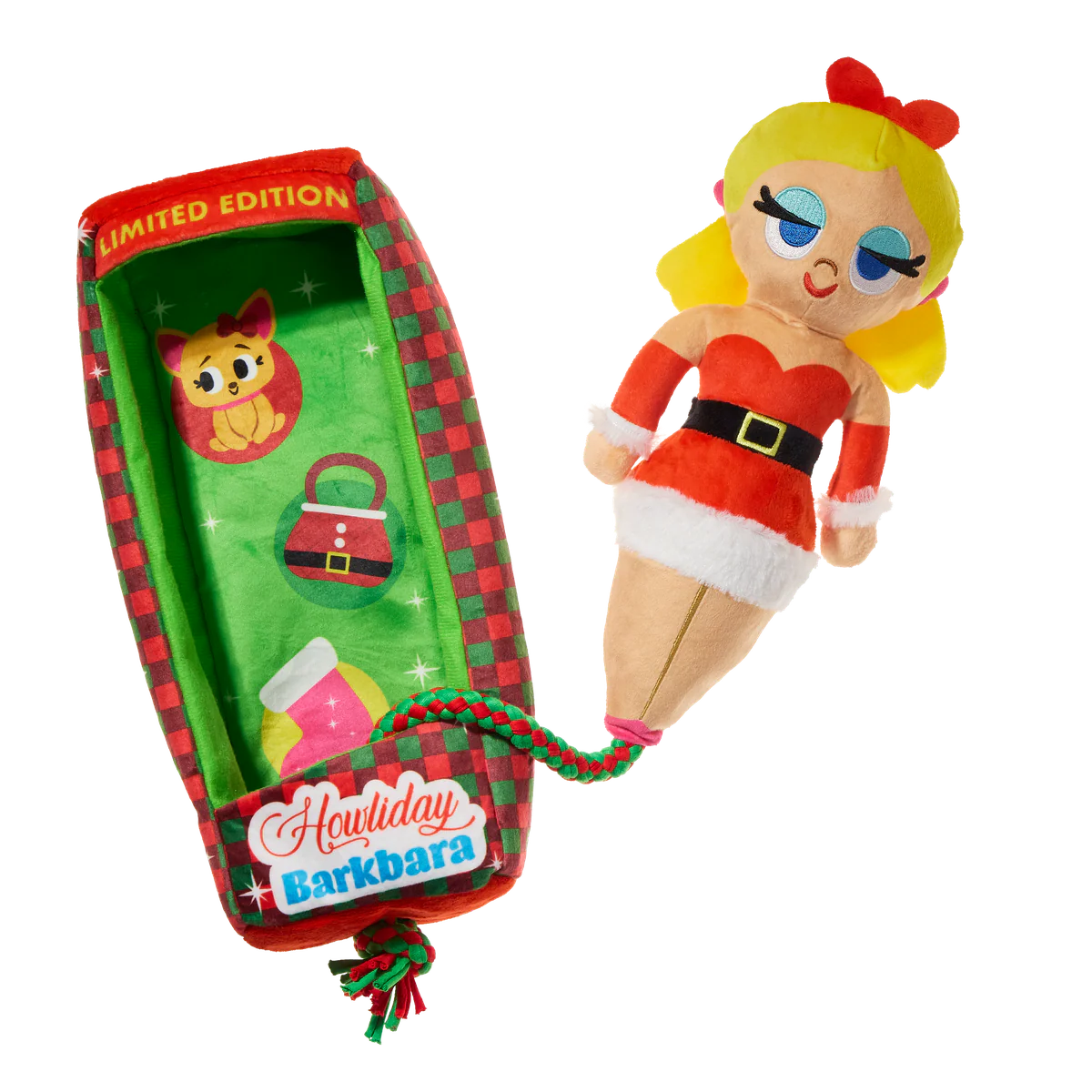Howliday Barkbara Doll Plush Tug + XXL Dog Toy