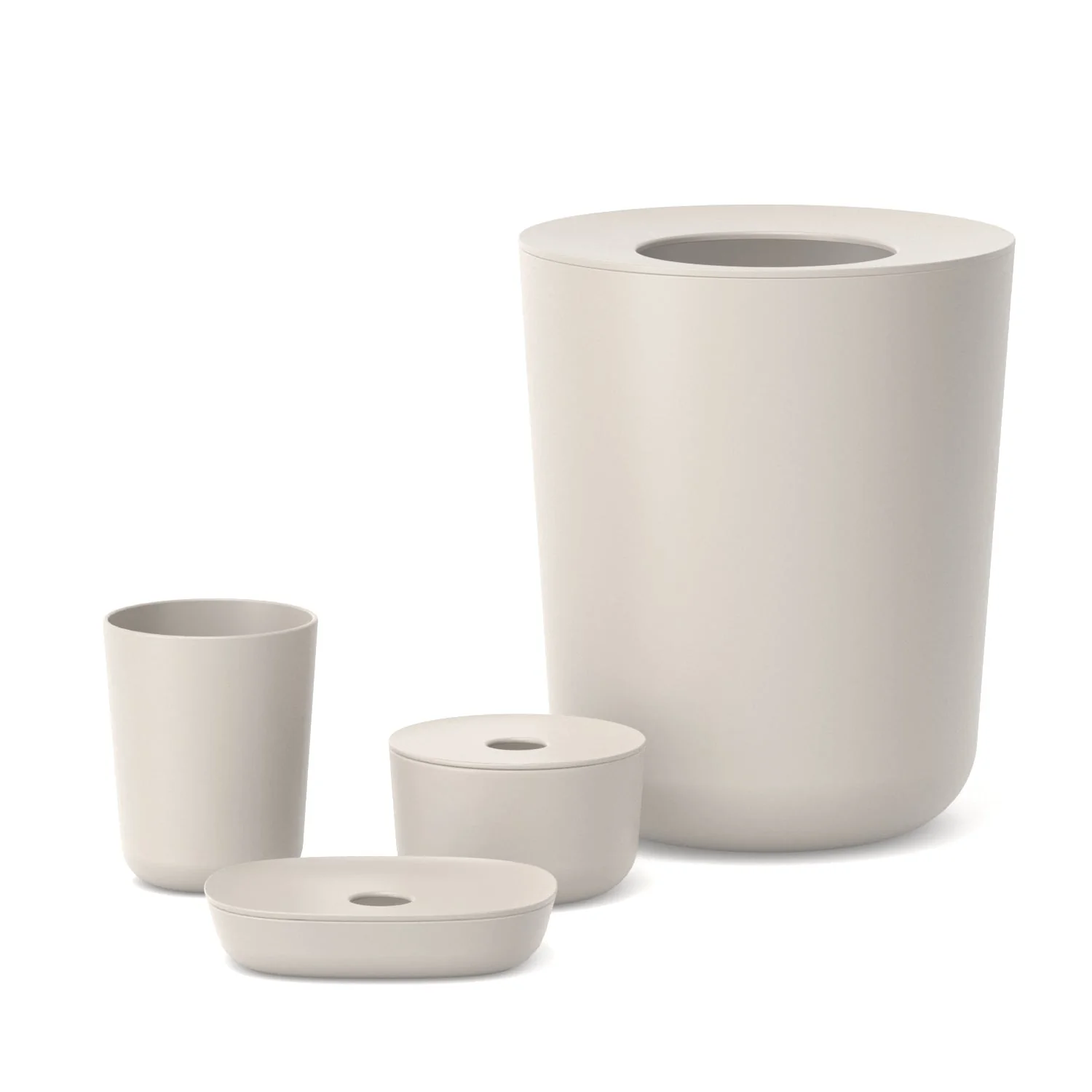 Vogeelle 4-Piece Bathroom Set - Stone