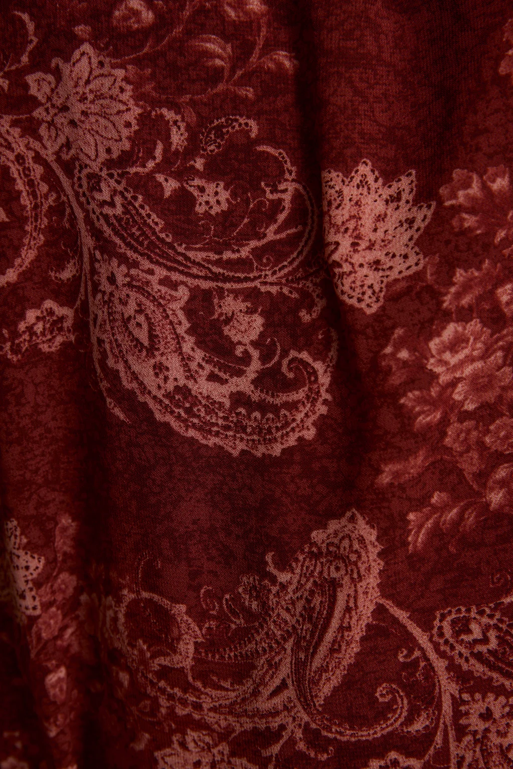 Mariana Mulberry Paisley Mini Dress