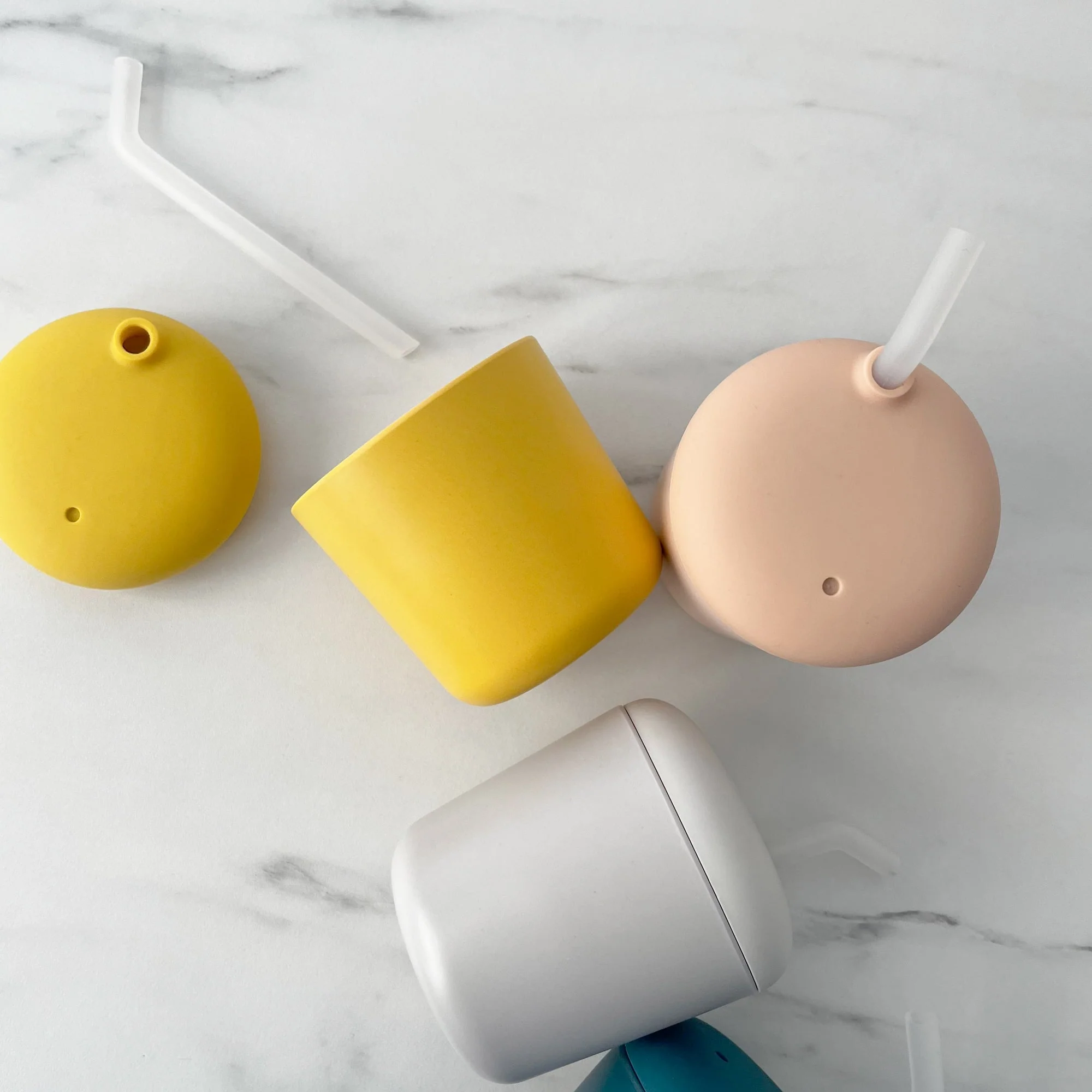 Vogeelle Sippy Cup with Straw - Blush