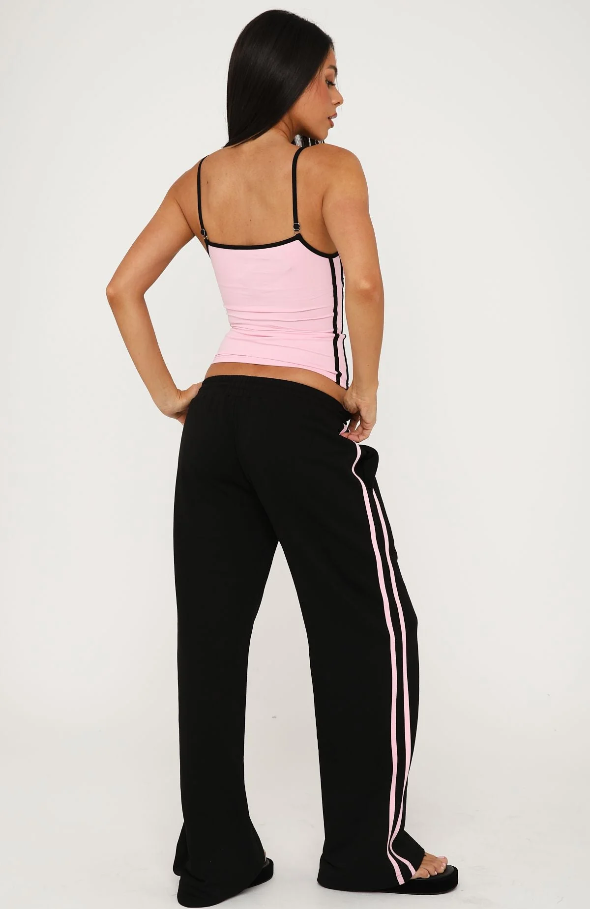 Breaking Your Heart Track Pants Black