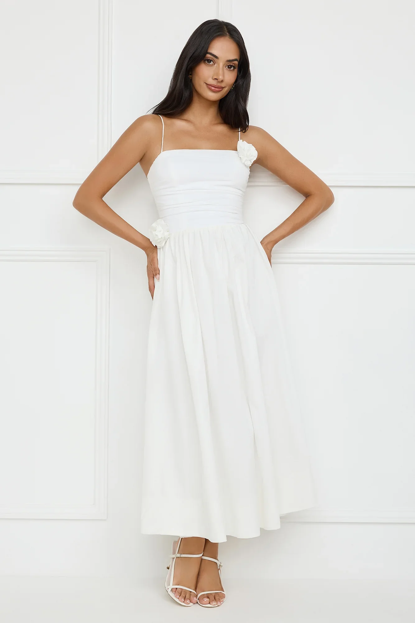 Trendsetter'S Way Maxi Dress White - luluinthesky