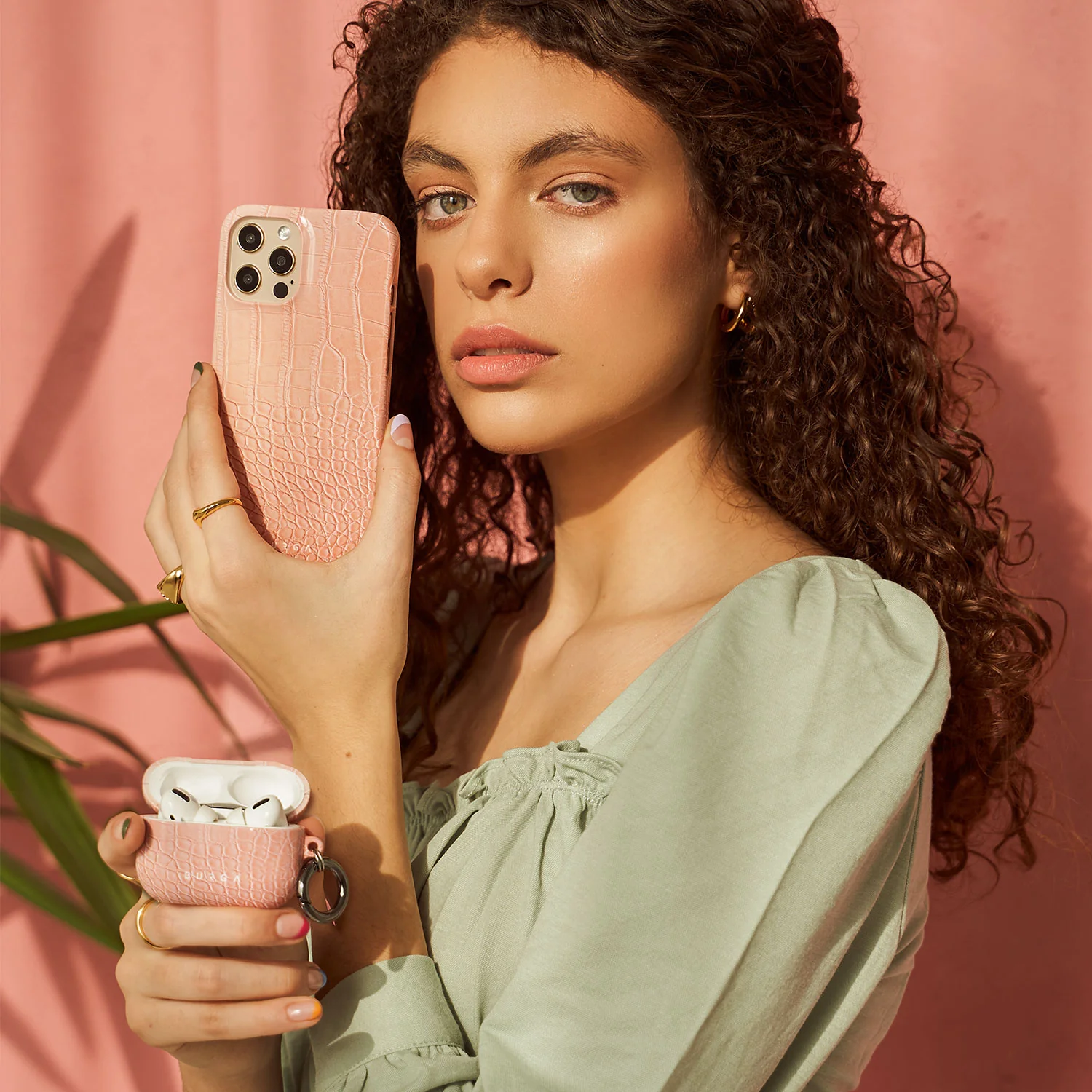 Pink Croco - iPhone 11 Pro ケース