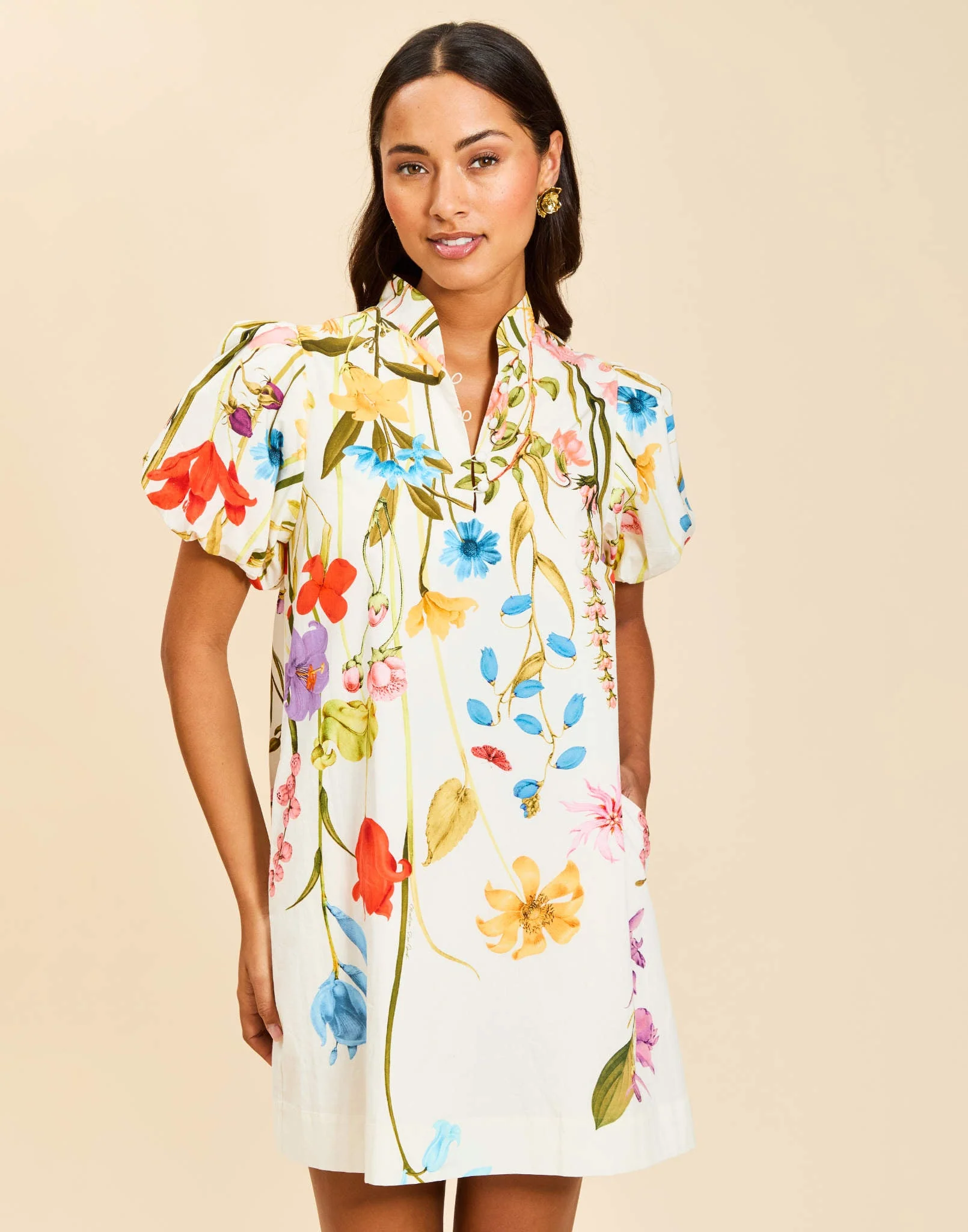 Elliana Printed Mini Dress