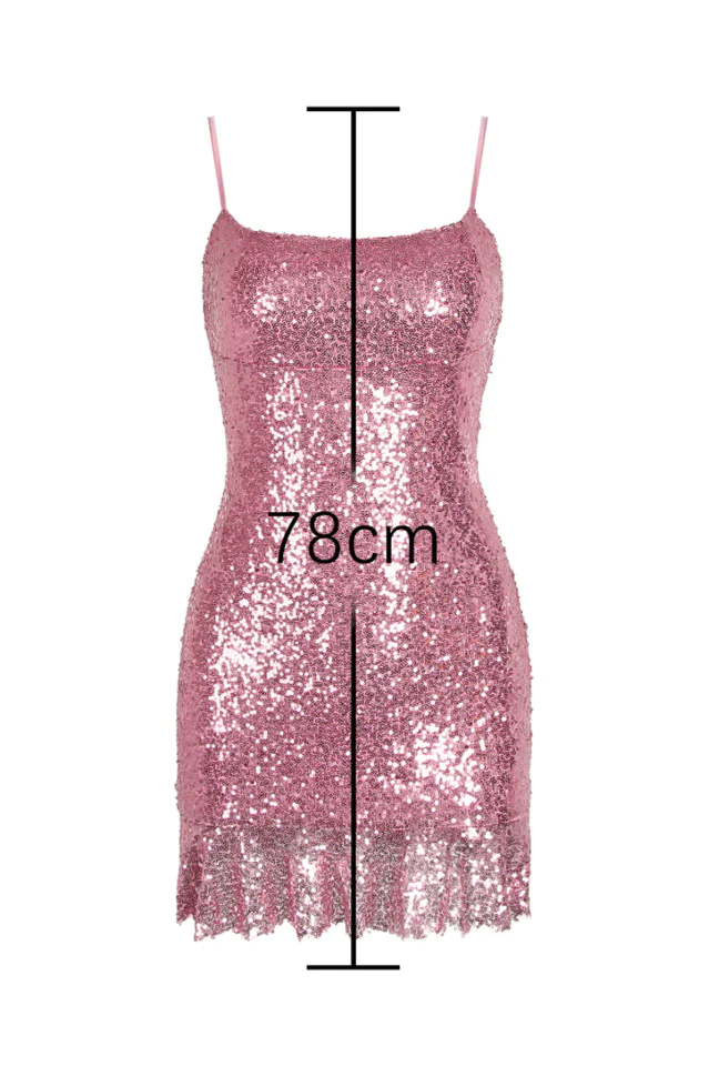 Hailey Spaghetti Straps Sequin Mini Dress