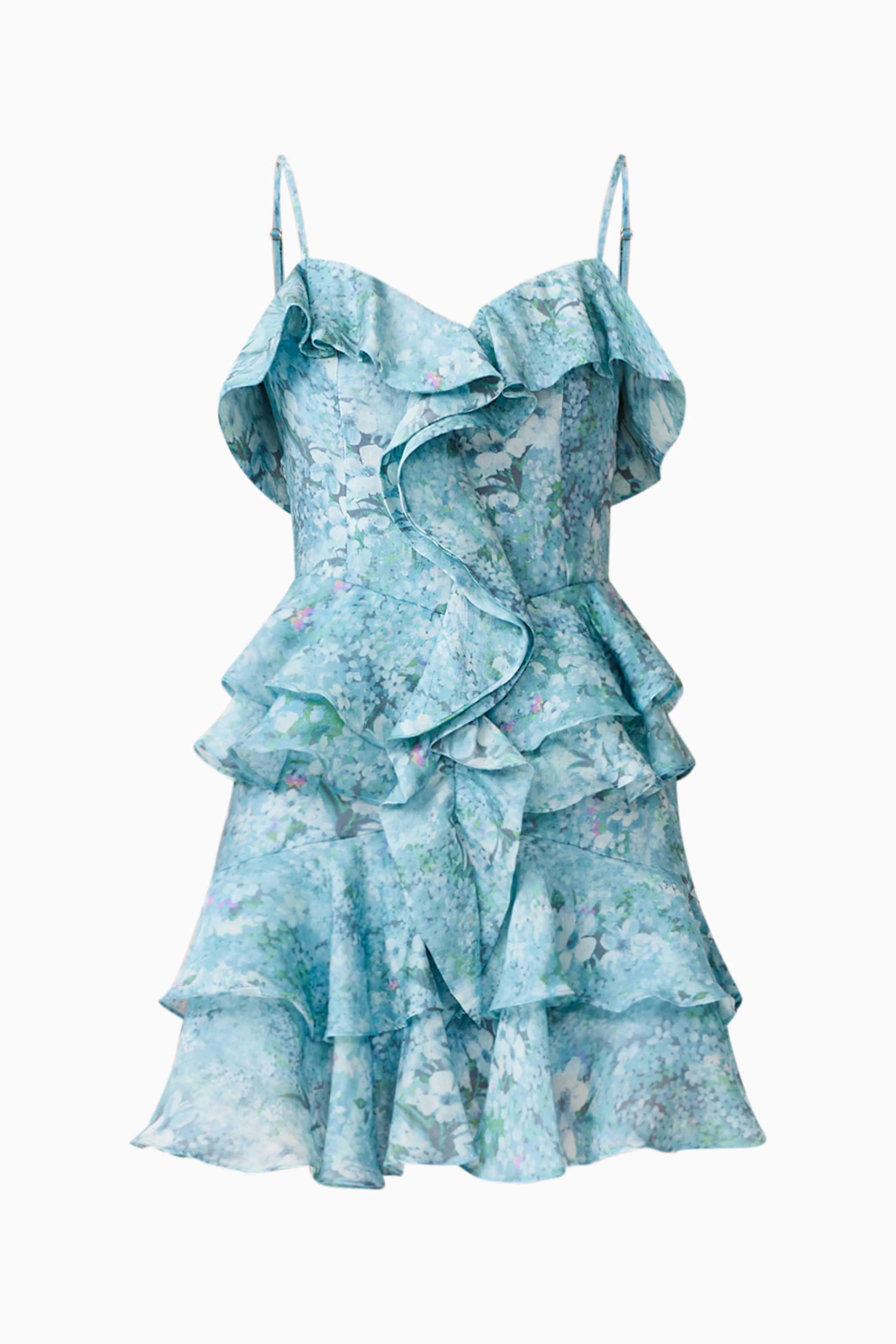 Faye Mini Dress in Blue