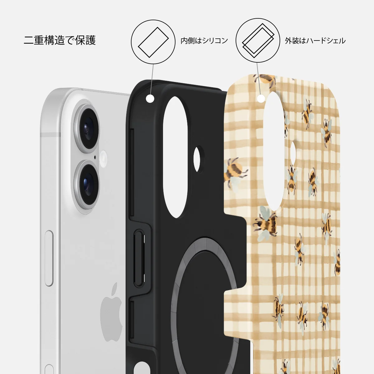 Honeycomb - iPhone 16 Plus ケース