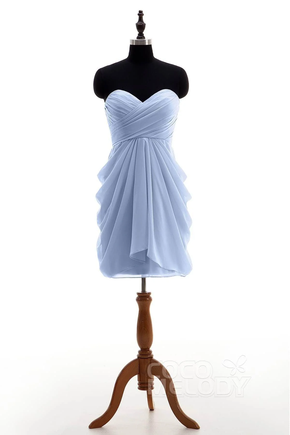 Sheath-Column Knee Length Chiffon Bridesmaid Dress NB2746