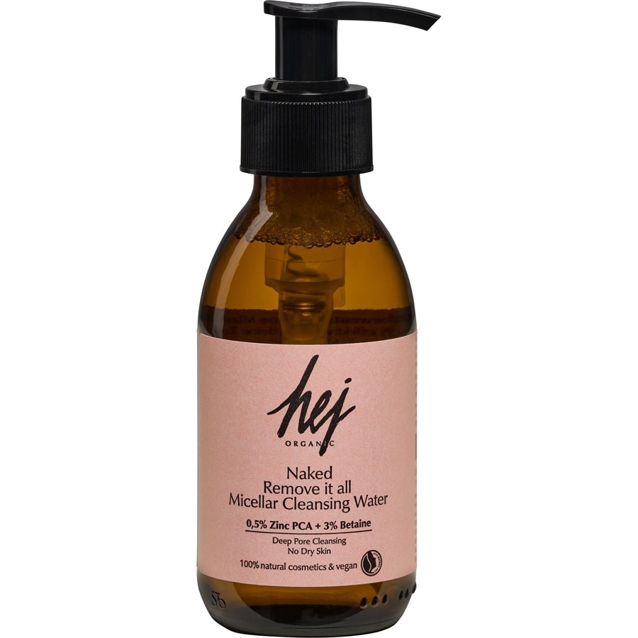 Hej Organic Toniki i płyny do twarzy Naked Micellar Cleansing Water Usuń wszystko