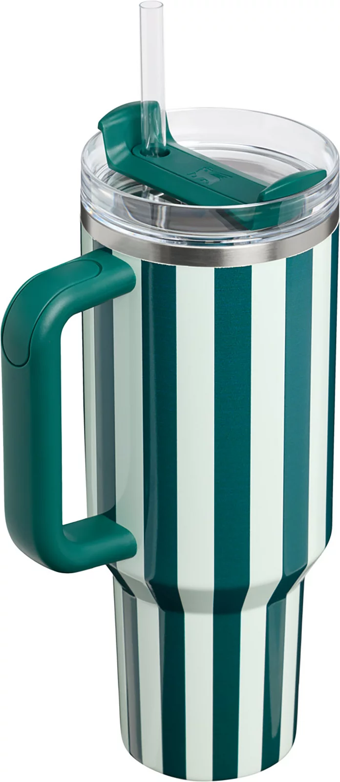 Stanley 40 oz. Quencher H2.0 FlowState Tumbler - Holiday - Wintergreen Peppermint Stripe