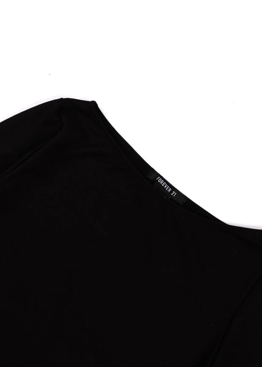 Boat Neck Long-Sleeve Top