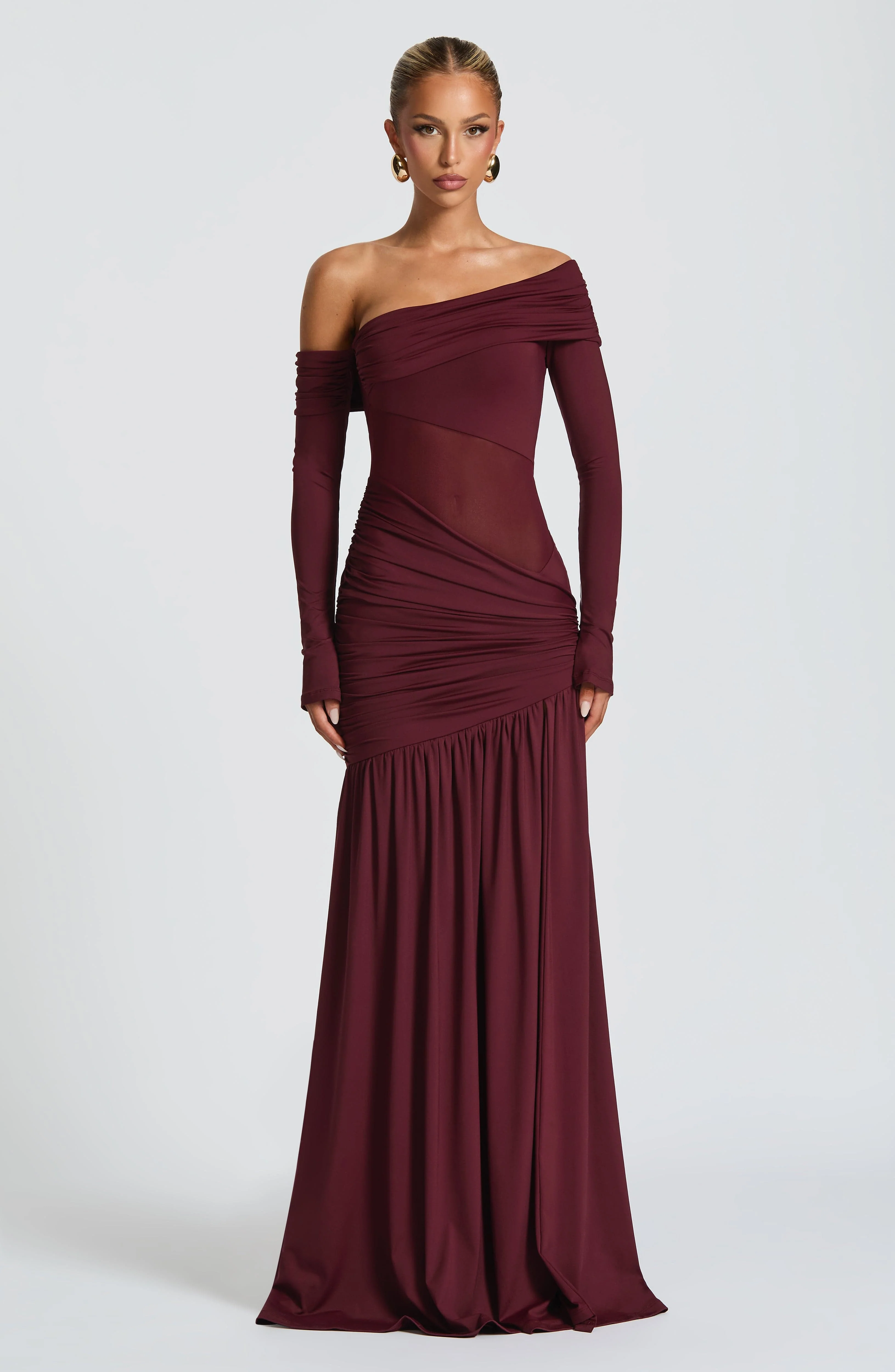 Ettalie Maxi Dress - Cherry Lacquer