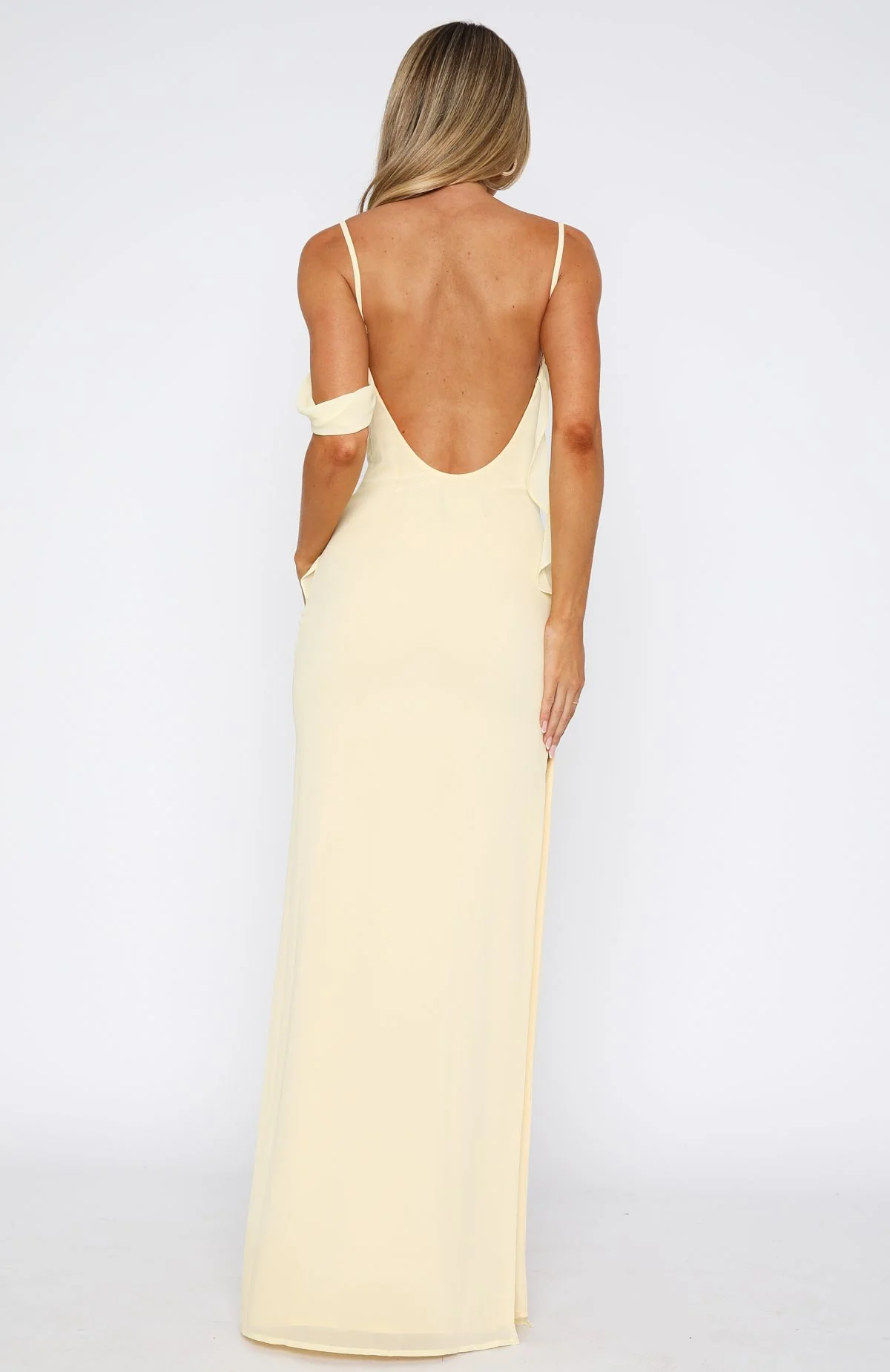 Love Blossoms Maxi Dress Lemon