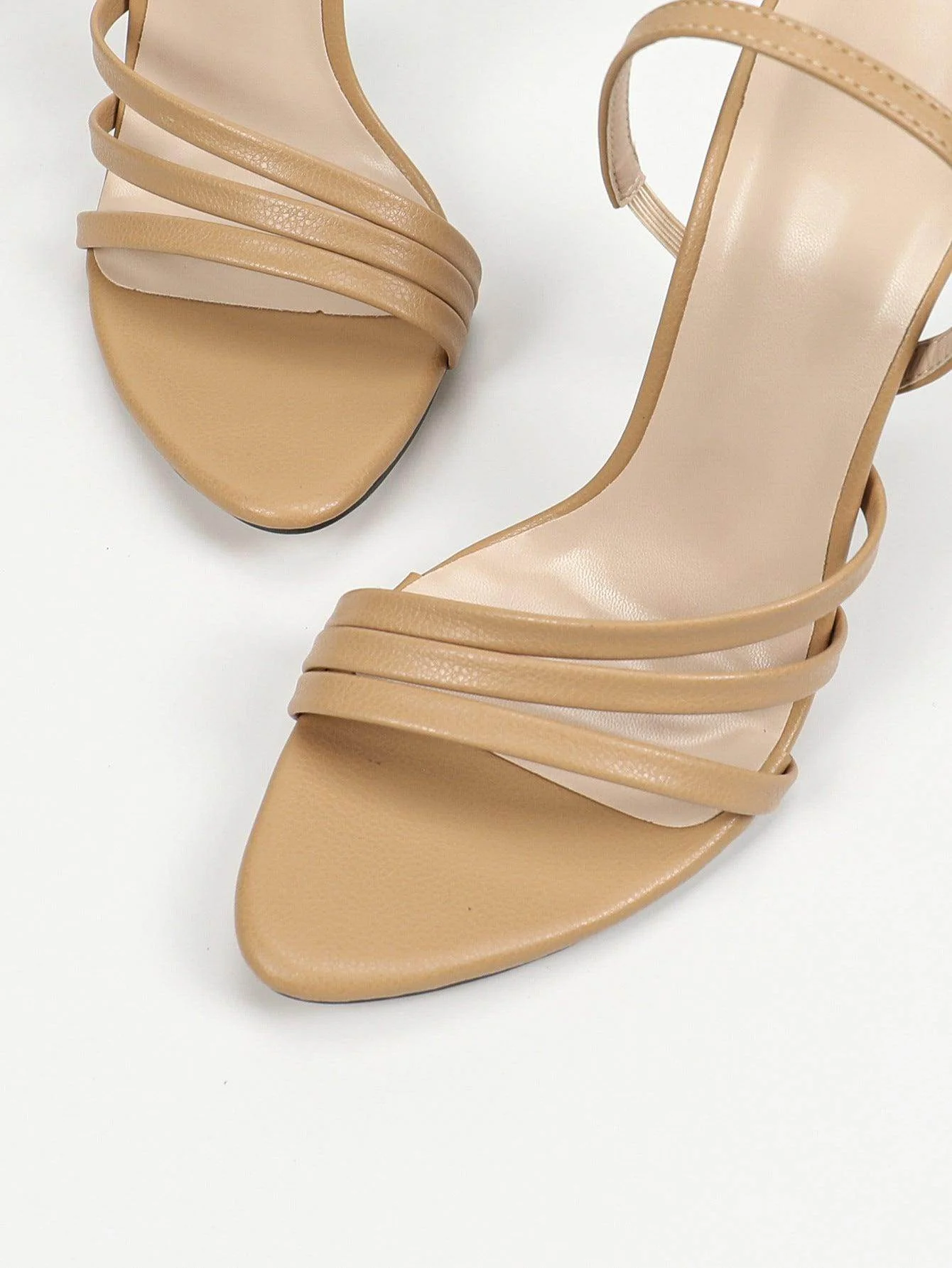 Faux Leather Pointy  Stiletto heel Sandals 816759108691