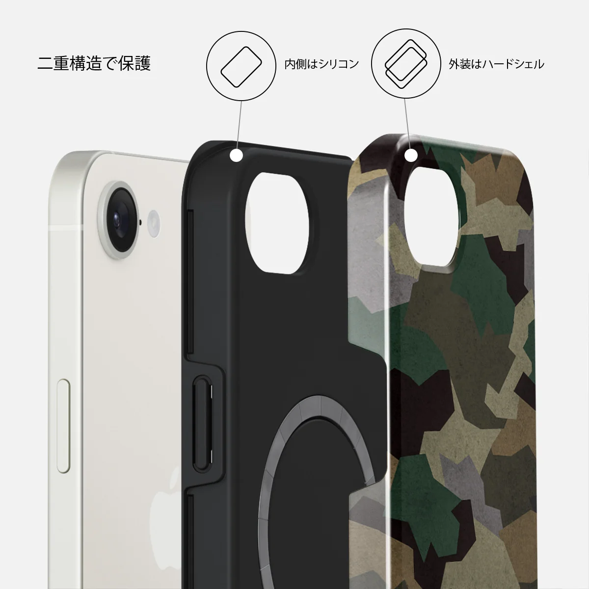 Tropical Green Camo - iPhone 17e ケース