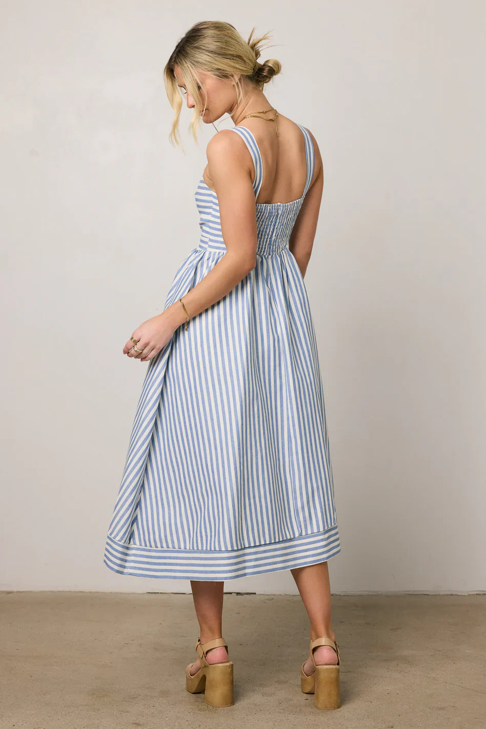 Archie Striped Midi Dress