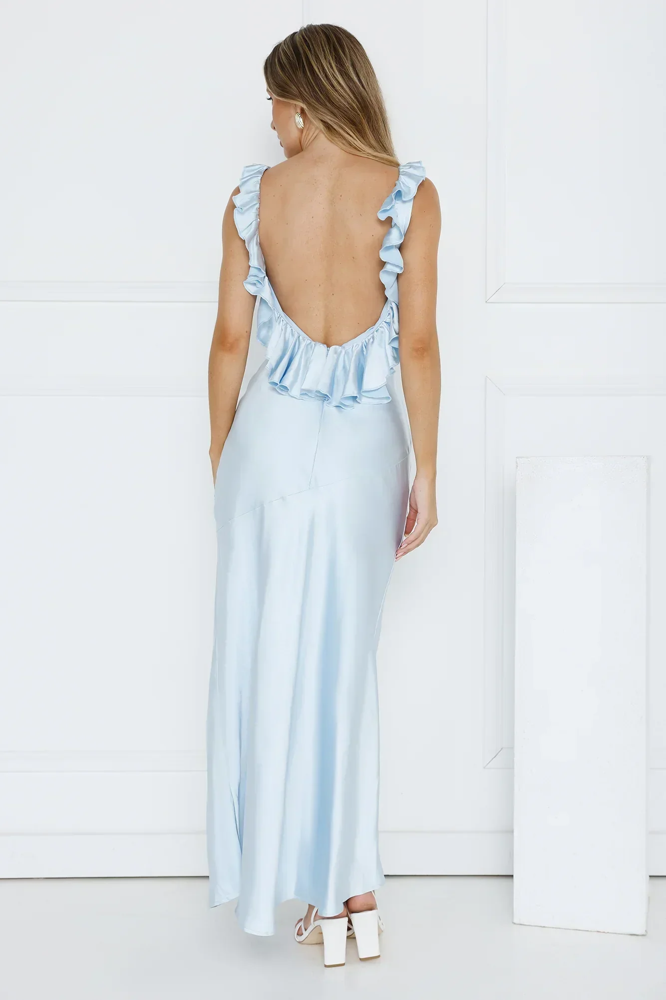 Chasing The Spark Satin Maxi Dress
