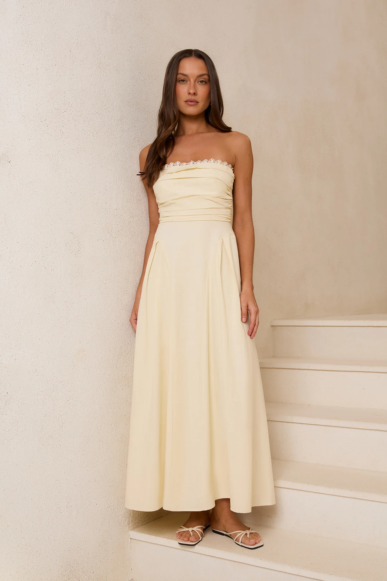 Angel Whispers Maxi Dress Yellow - luluinthesky