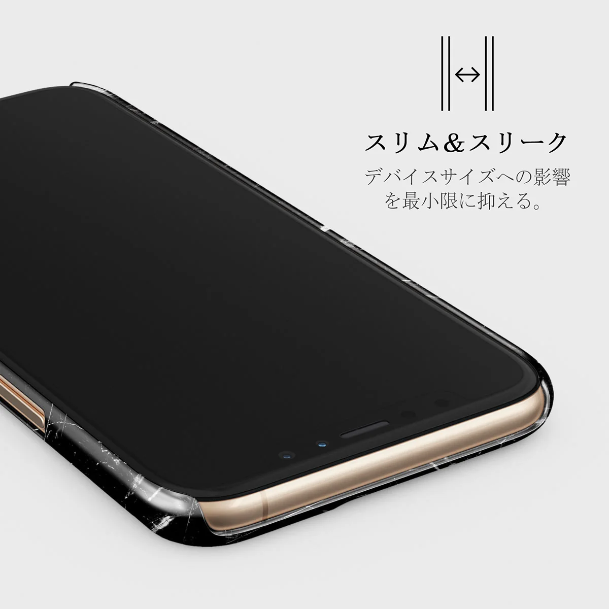 Noir Origin - Black Marble iPhone 11 Pro Max ケース