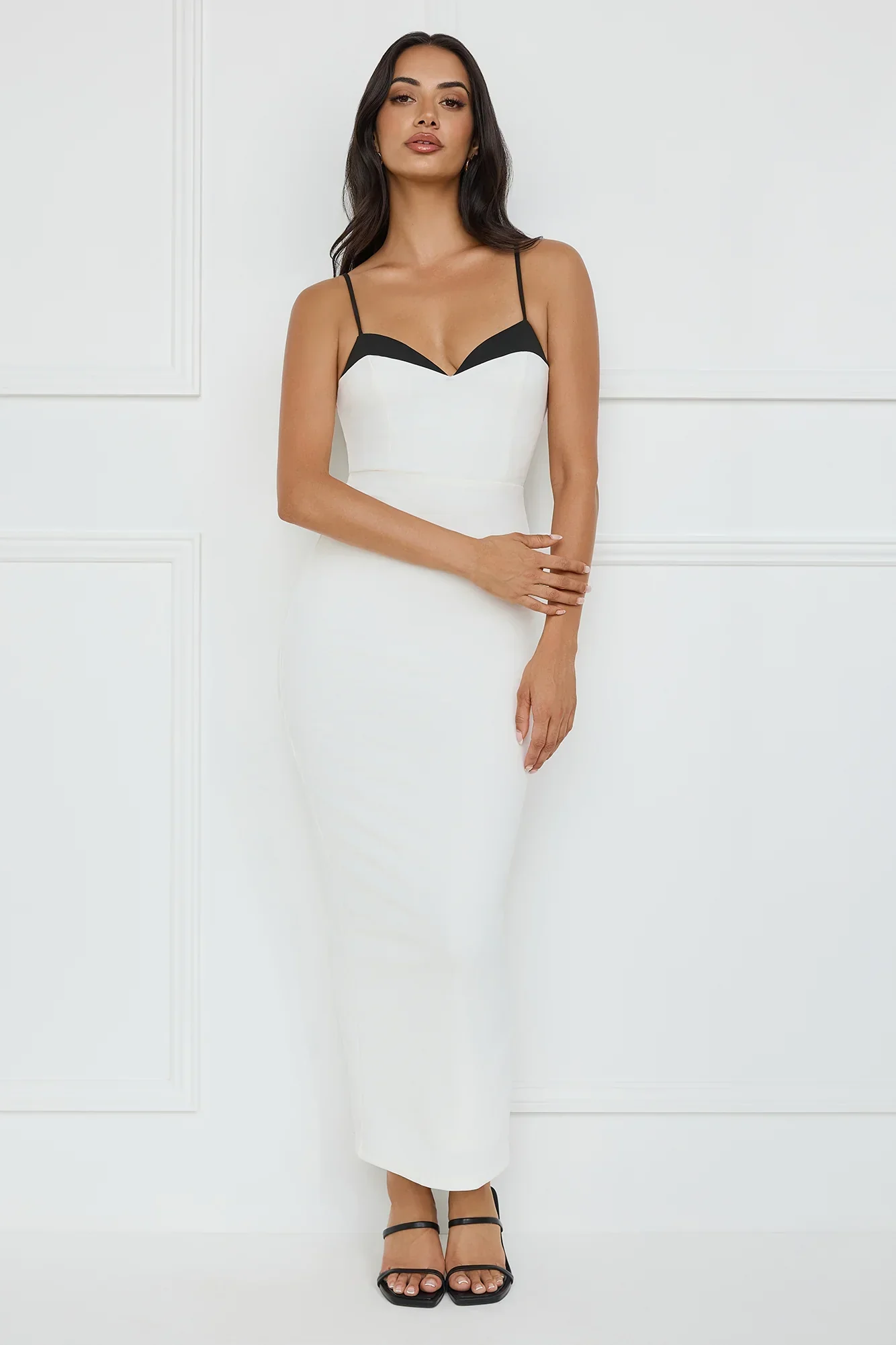 Chic Sophistication Maxi Dress White