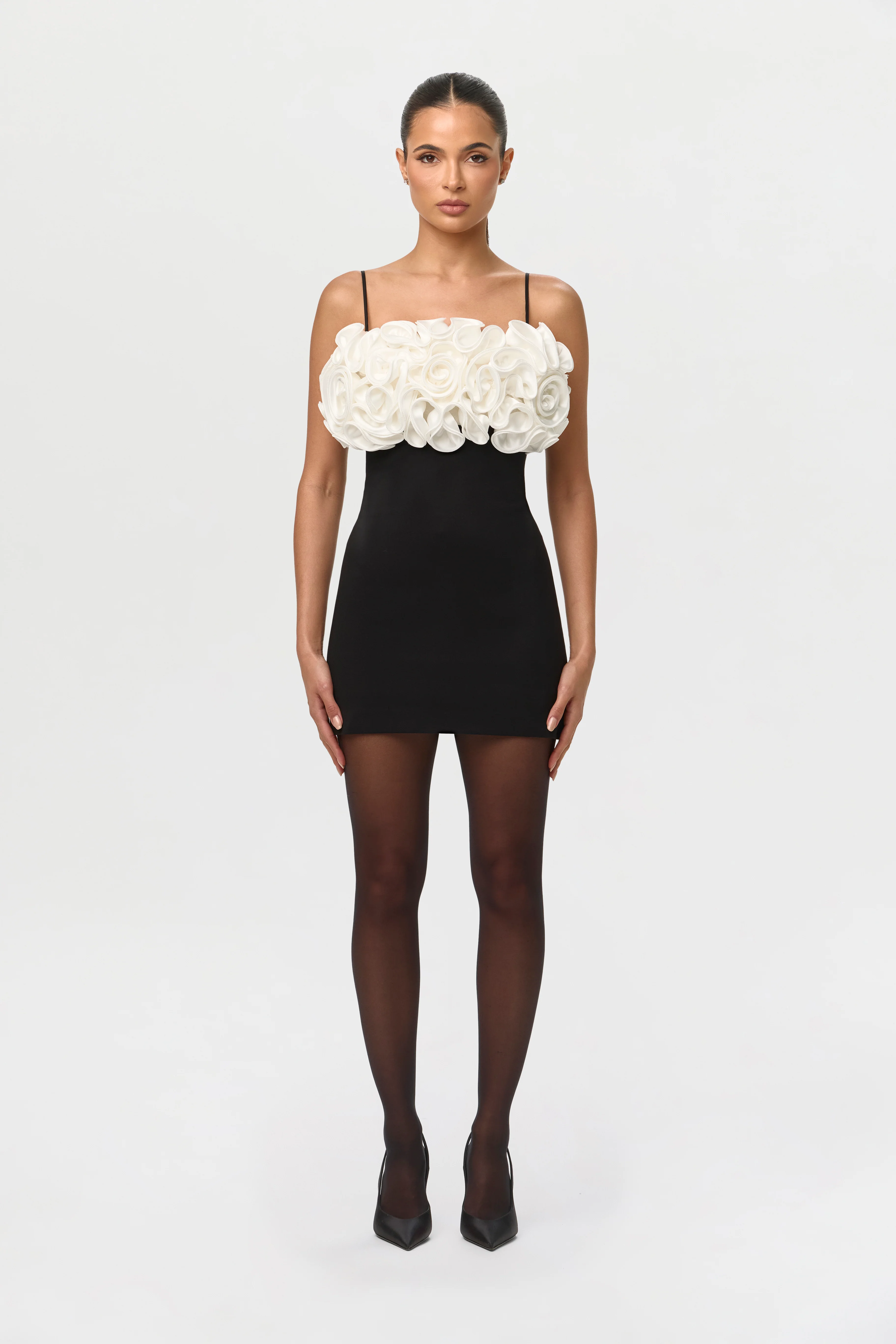 Ponte Roses Mini Dress