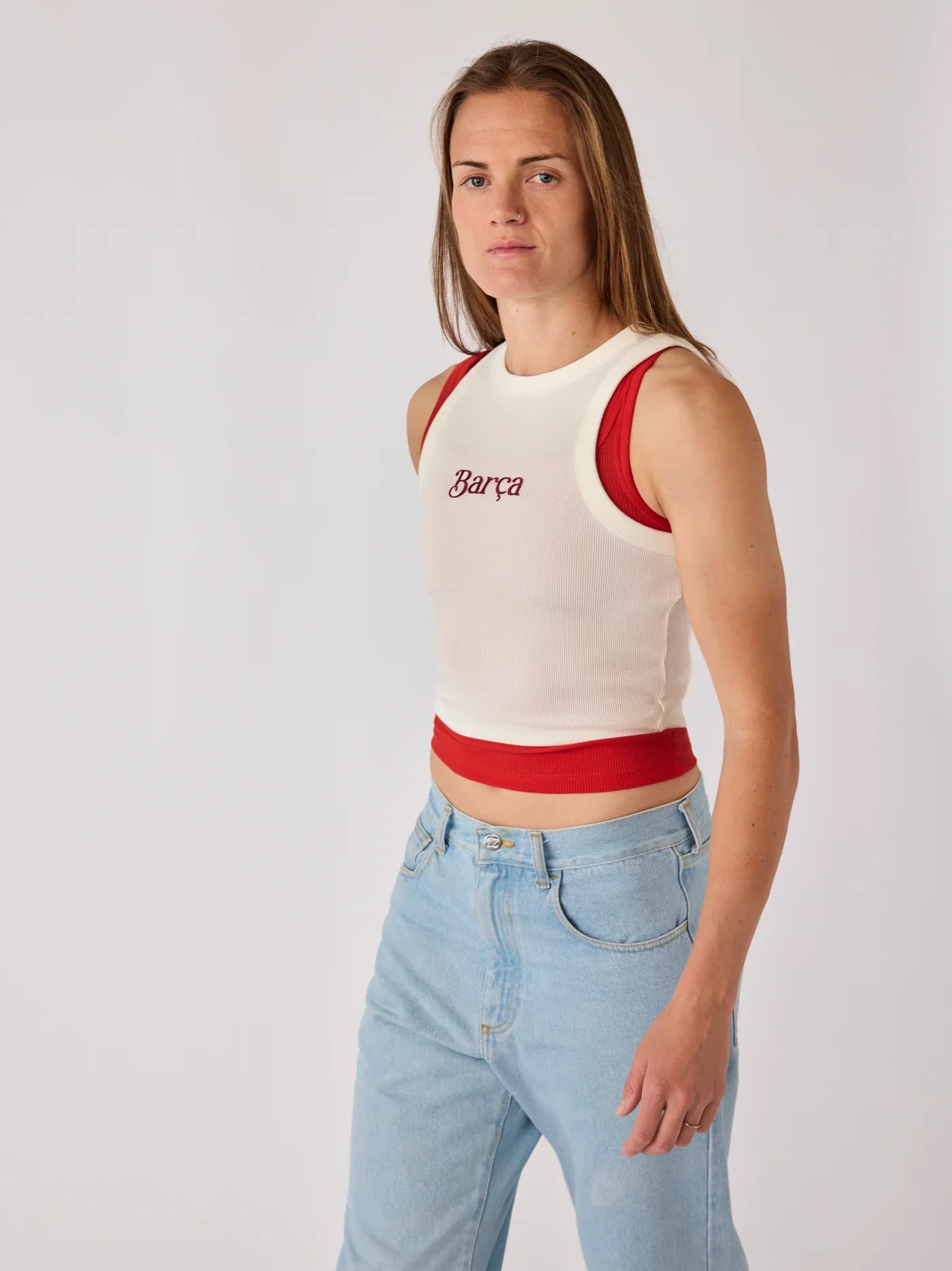 Top Women Ecru Core Barça