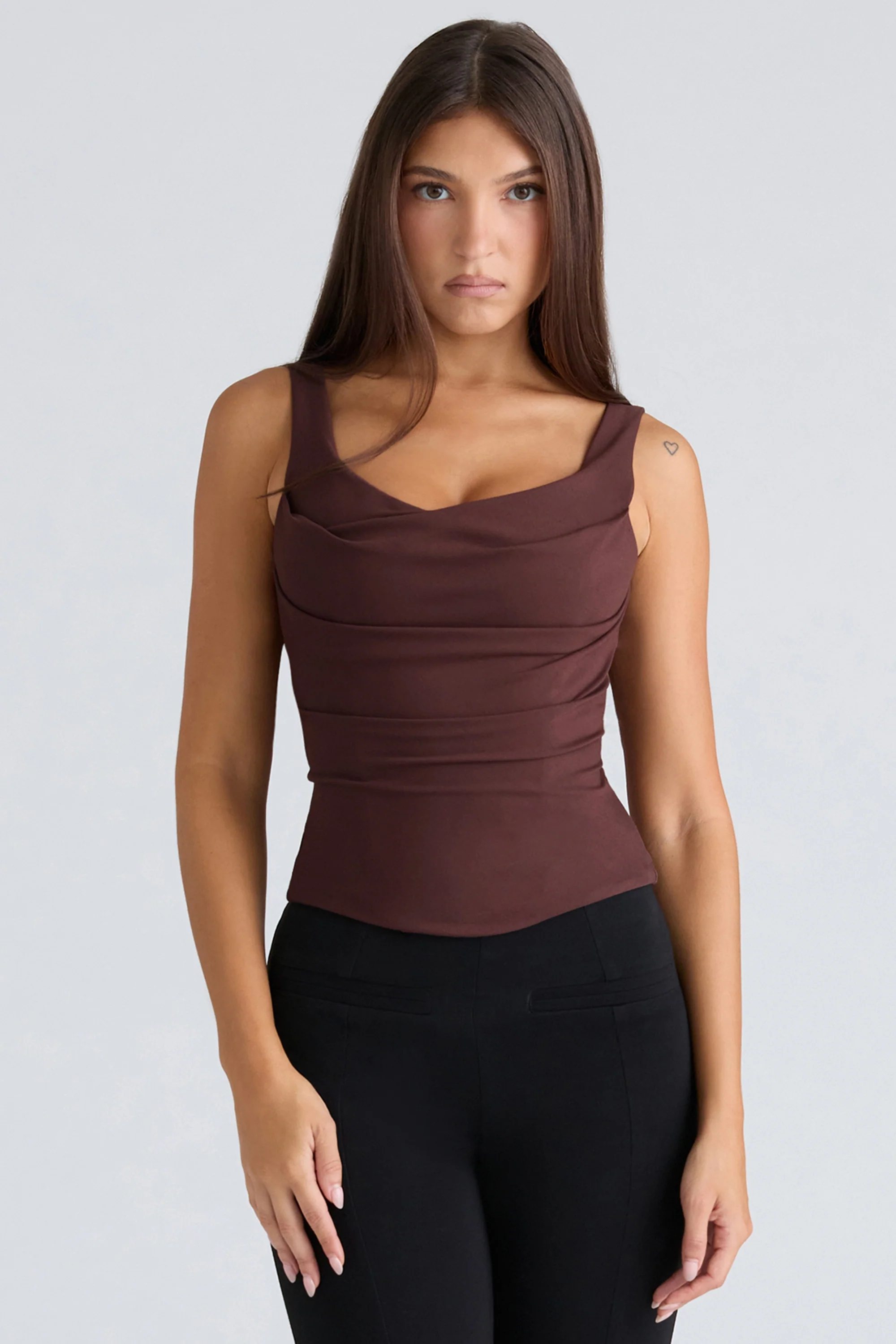 Chocolate Corset Top