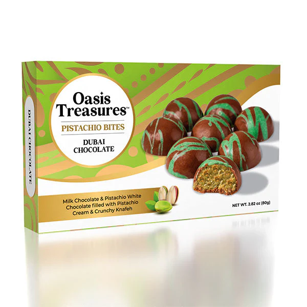 Dubai Chocolate Pistachio Bites by Oasis Treasures 80g (2.82oz)