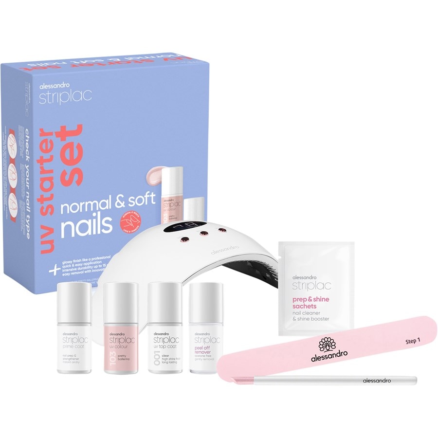 Alessandro Striplac UV Colour UV Starter Set Normal & Soft Nails