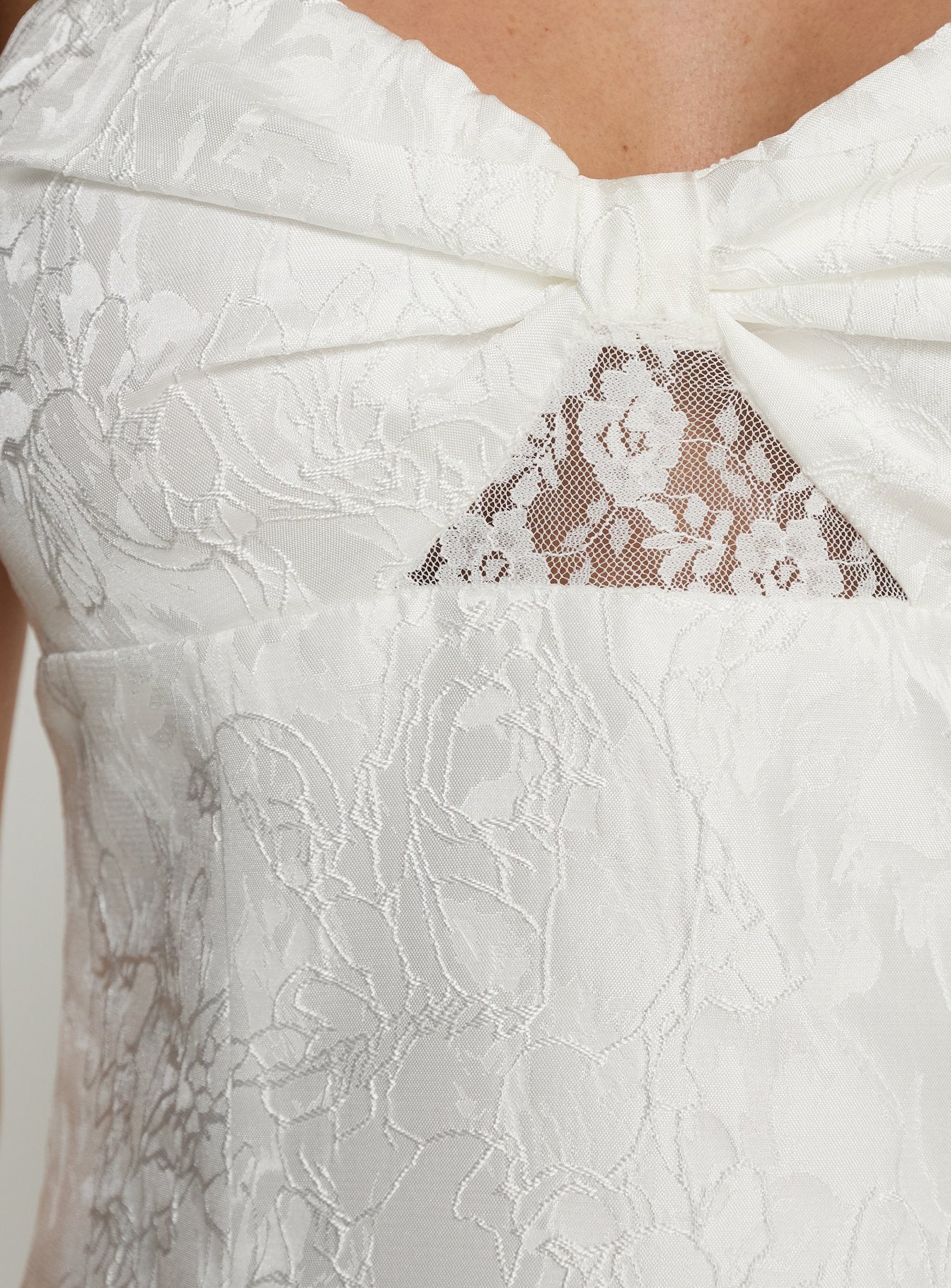 Aubriana Strapless Mini Dress White - luluinthesky