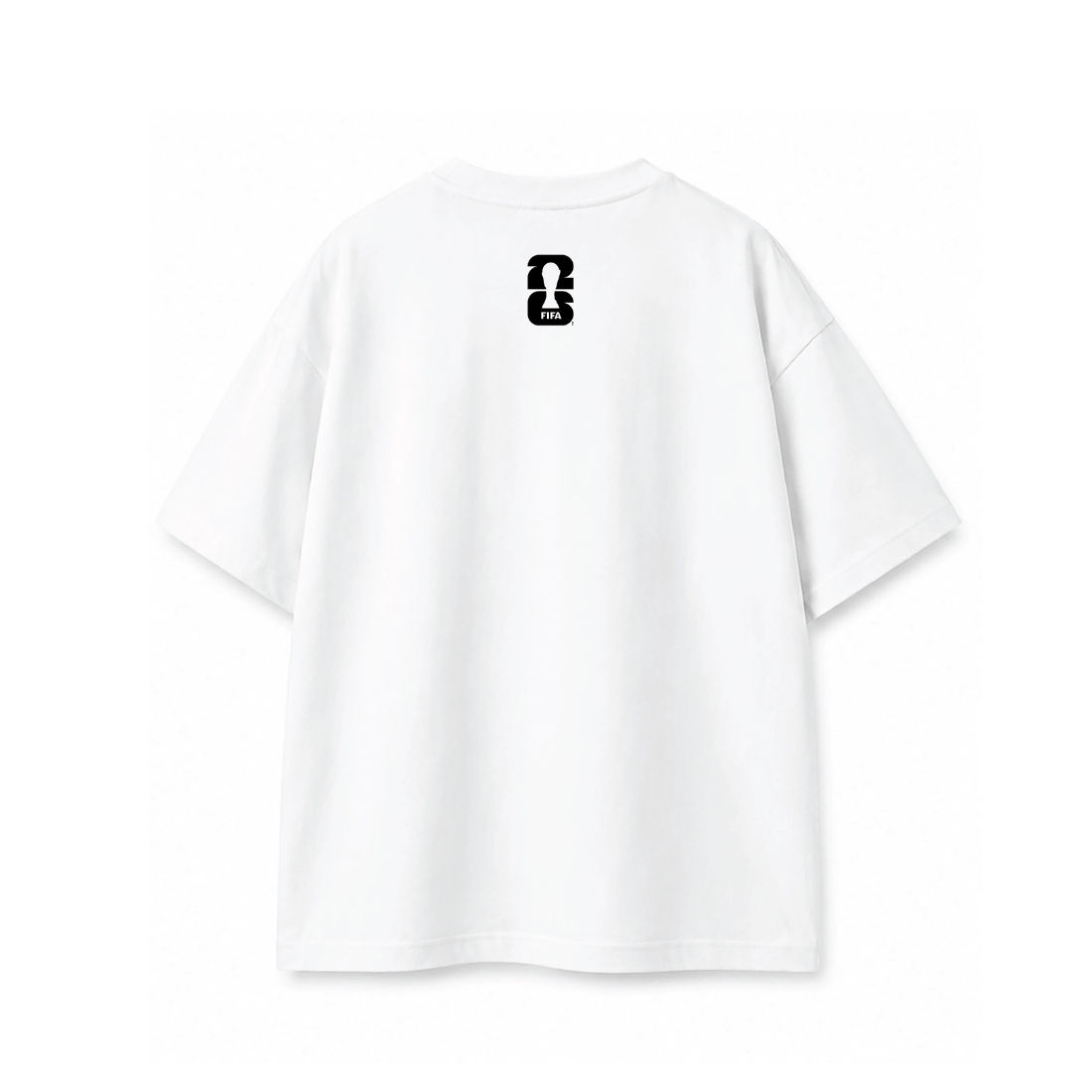 WORLD CUP Oversize Men S/S Round Neck White EST1108-5-WHT