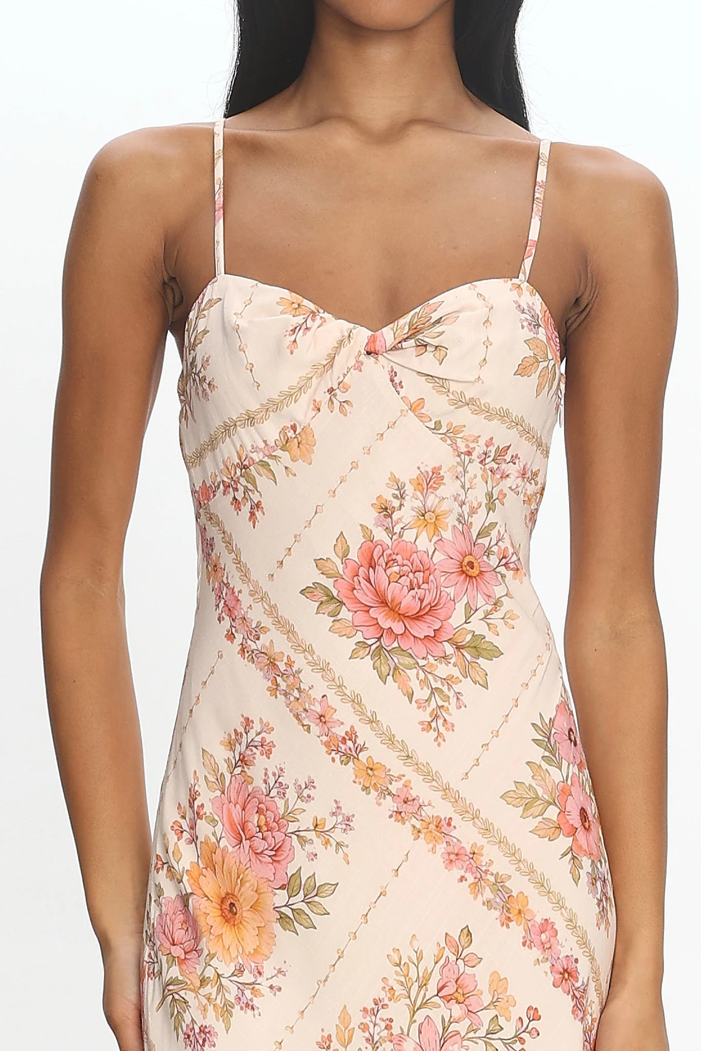 Rosalind Twist-Front Handkerchief Dress Pink - luluinthesky