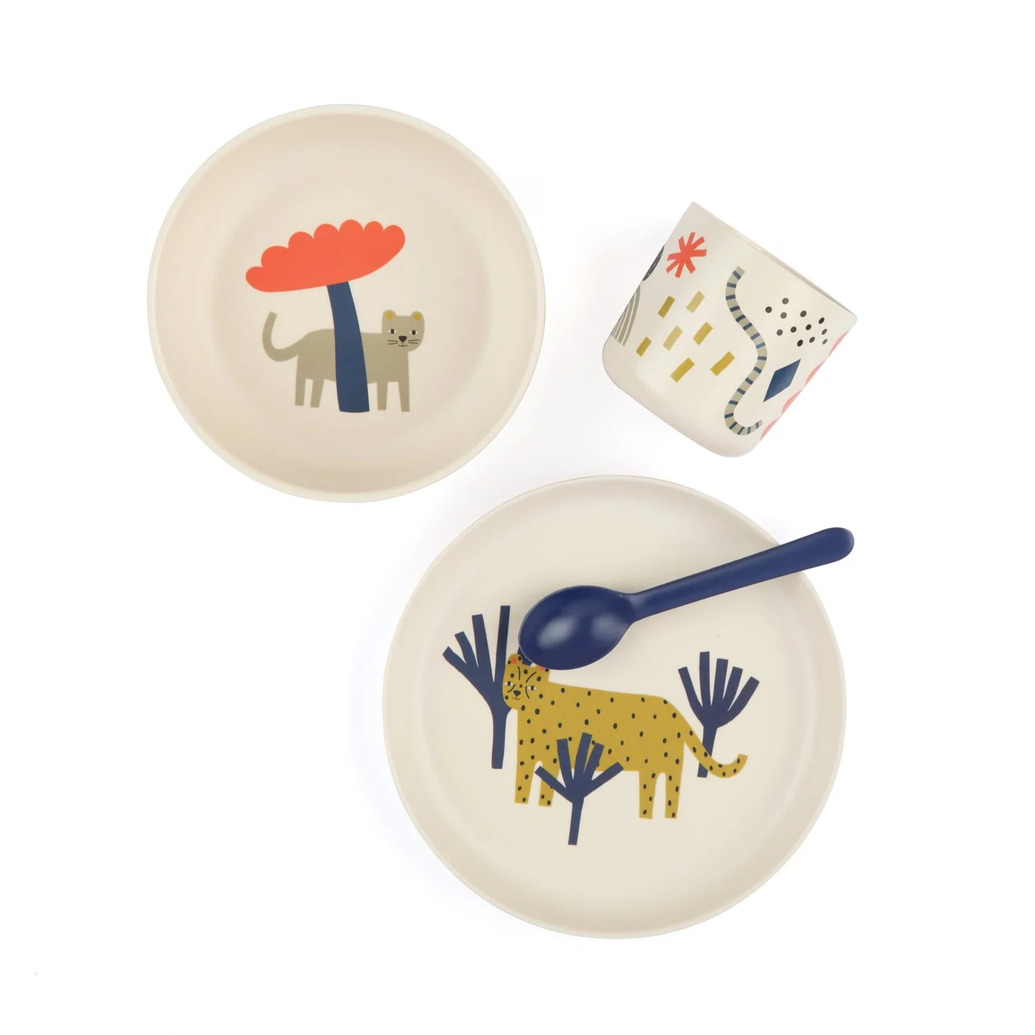 Vogeelle Illustrated Bamboo Kid Set - Leopard