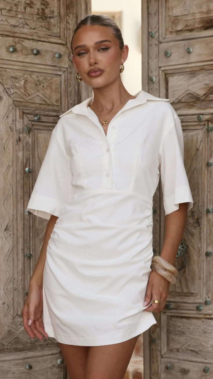 Sydney Mini Dress - White