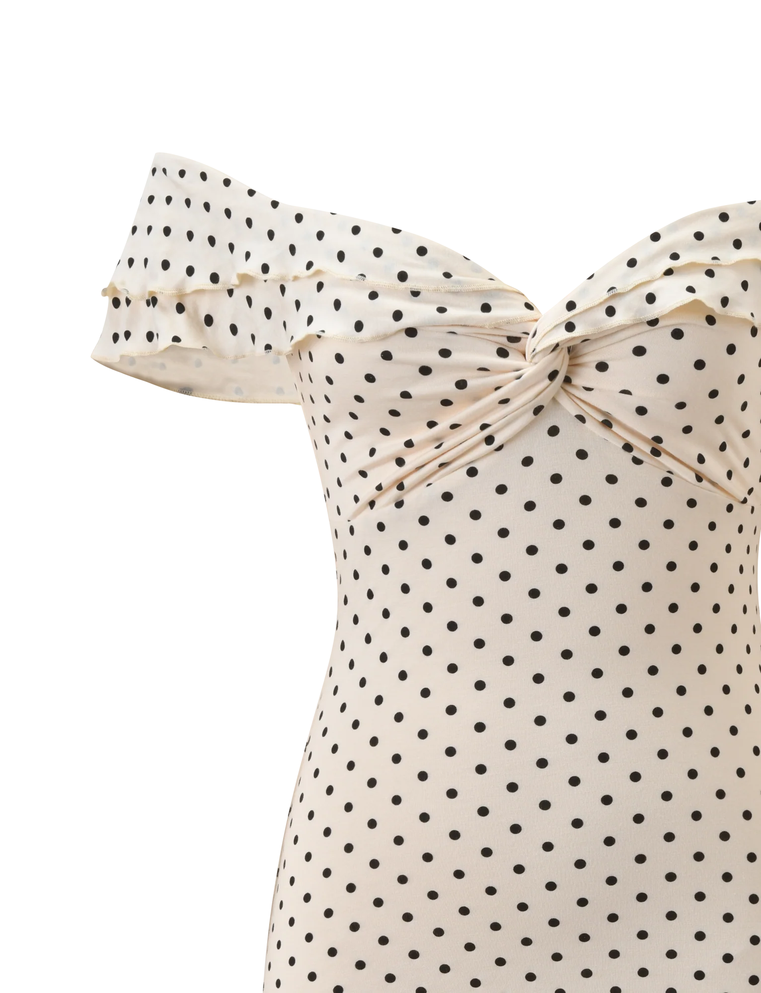 Denali Mini Dress - Cream Dot