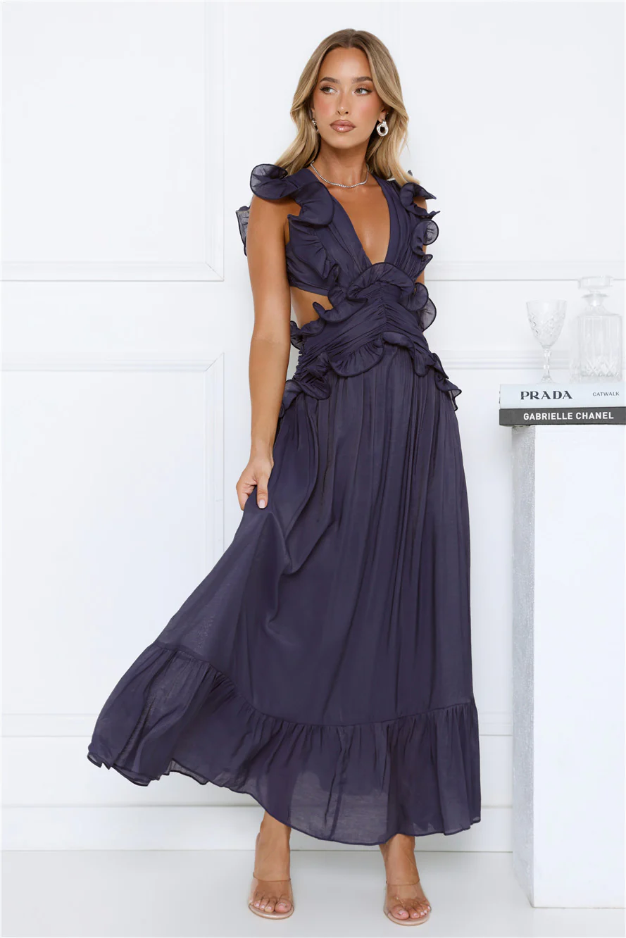 Evening Luxe Maxi Dress Navy