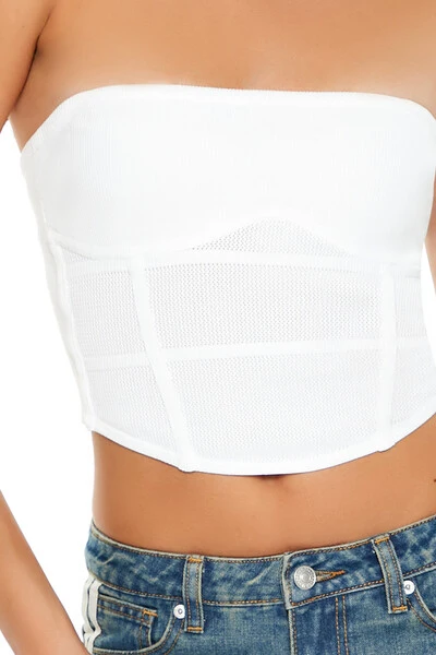 Sweater-Knit Tube Crop Top