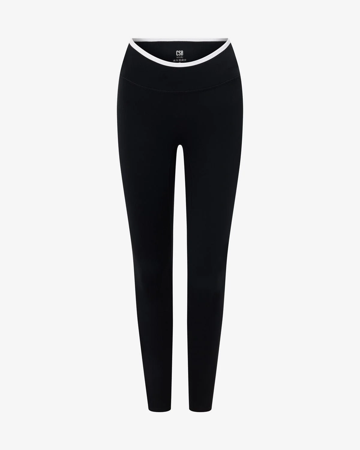 Serenity Dip Leggings | Black Two Tone
