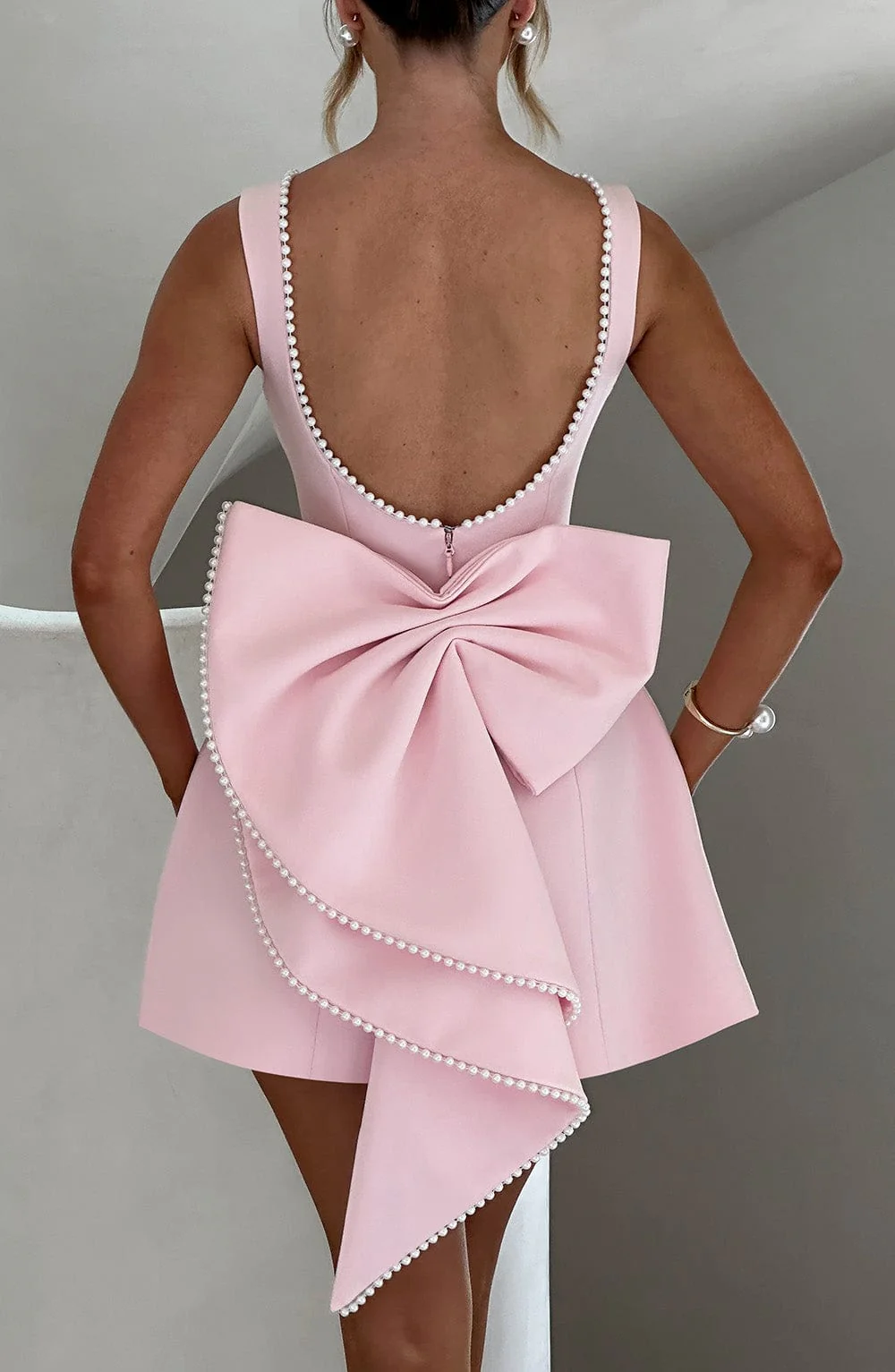 Adeline | Elegant Women’s 2026 Graduation Structured Mini Dress