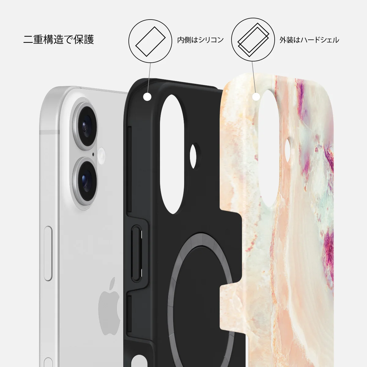 Berry Sorbet - iPhone 16 Plus ケース