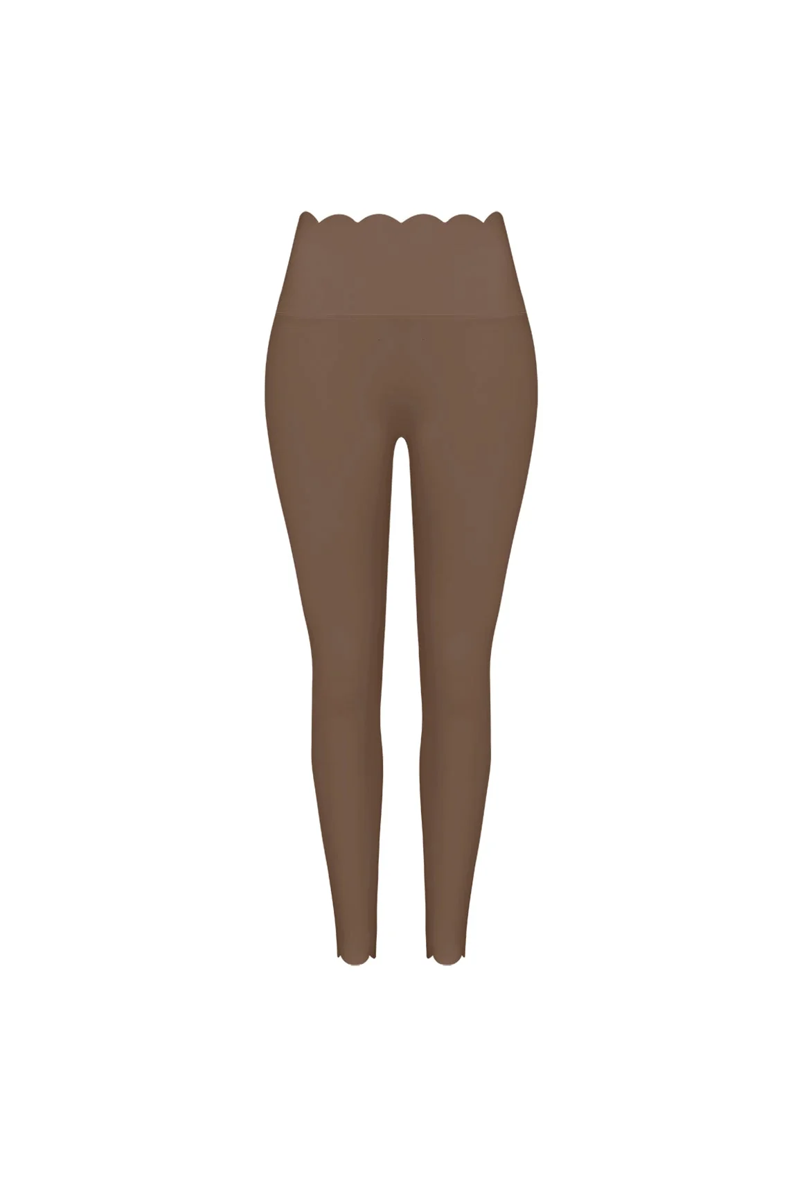 High-Waist Scallop Scrunch Legging