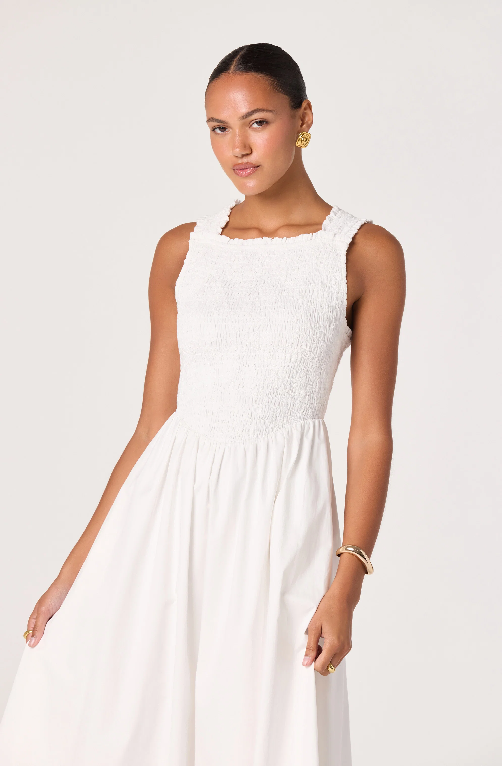 Hollie Smocked Midi Dress