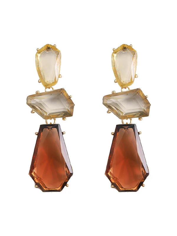 Geometric Drop Earrings