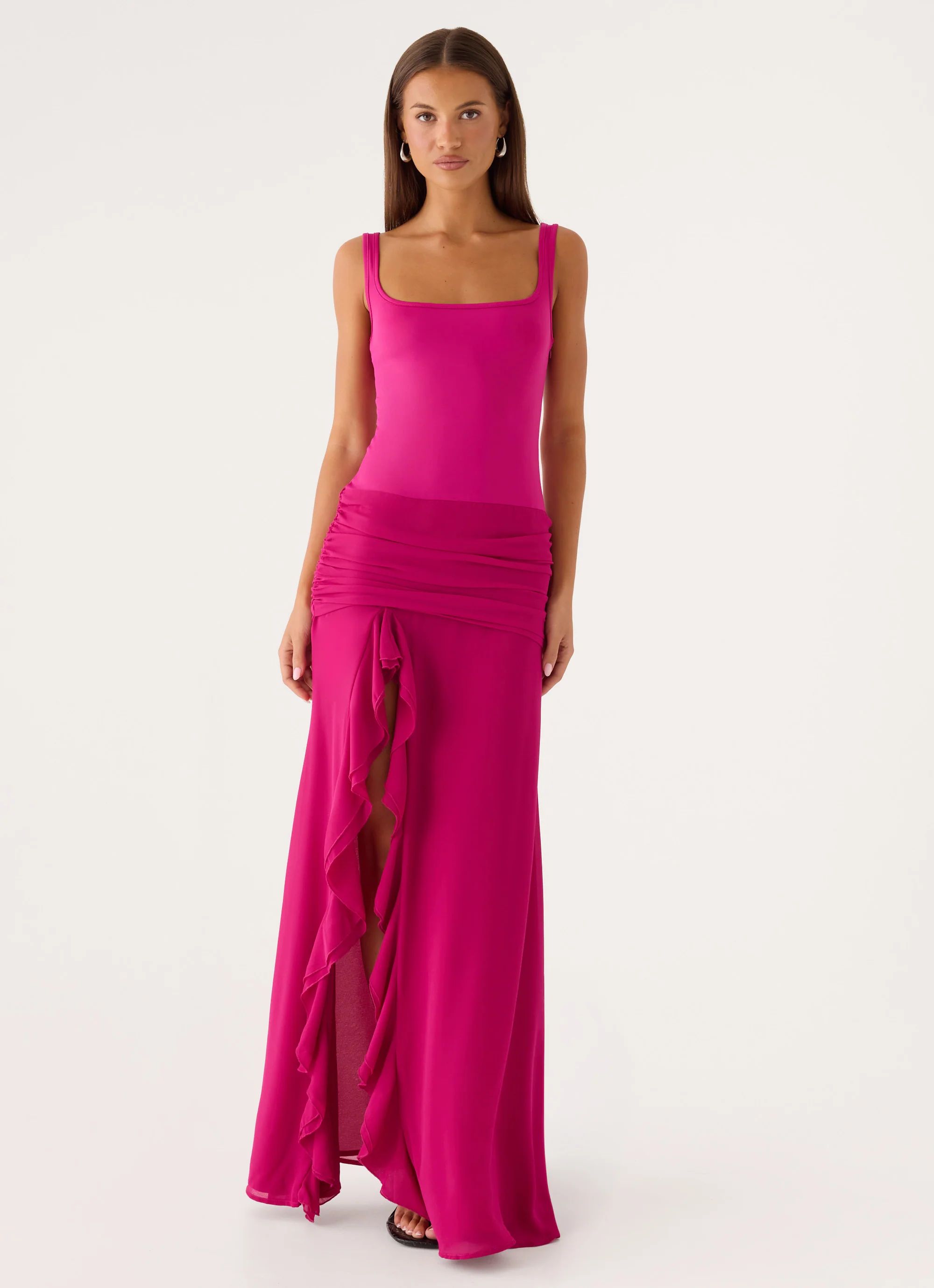 Satellite Maxi Dress - Deep Red