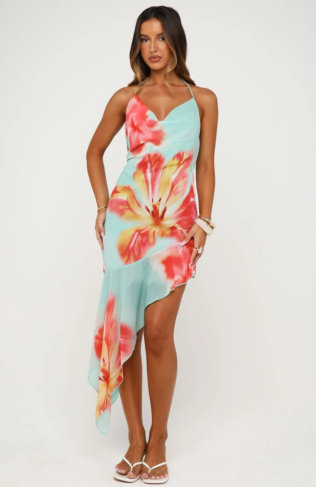 Sunbleached Midi Dress Oceanlight