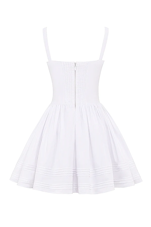 white cotton mini dress - luluinthesky