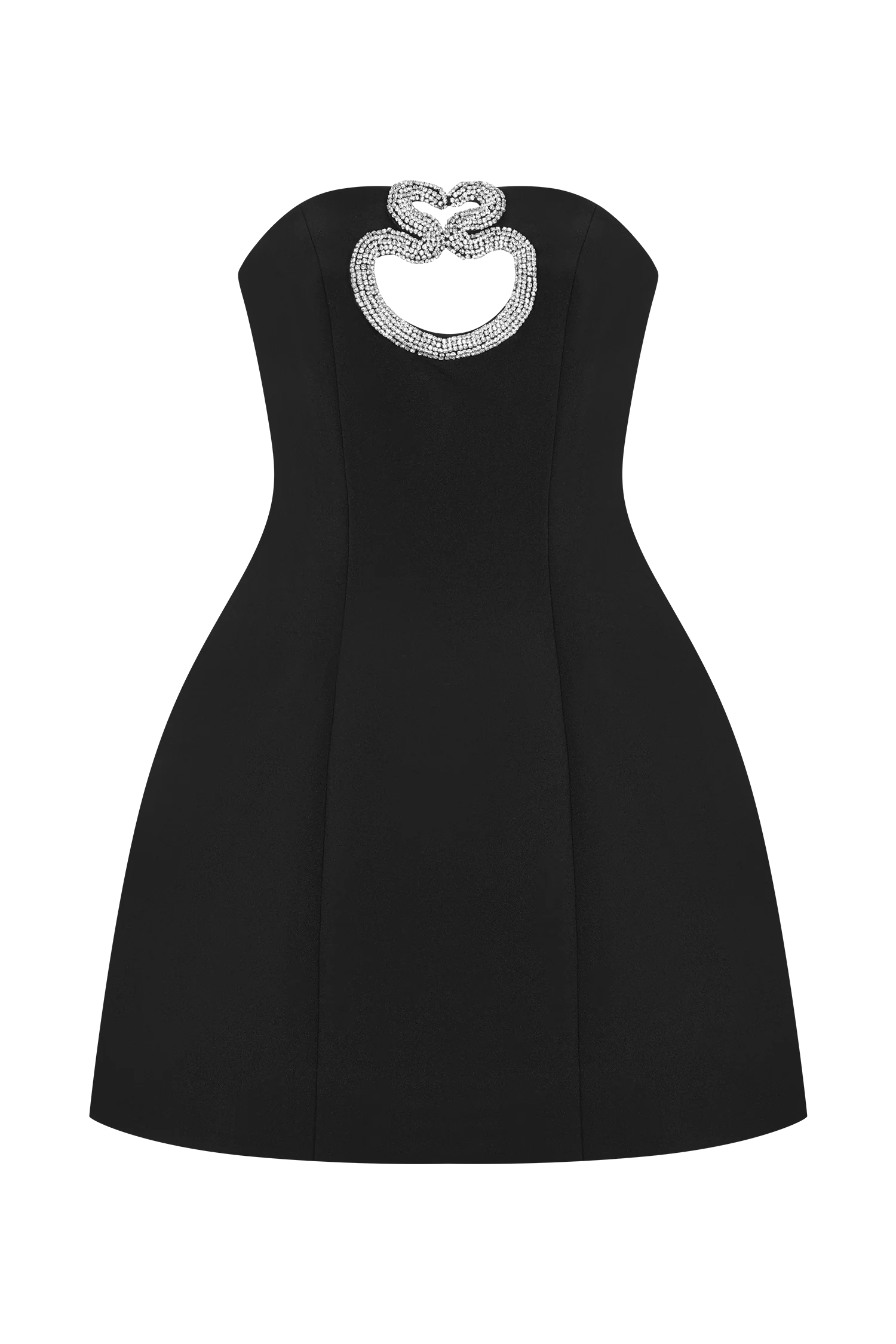 Hilda Embellished Strapless Mini Dress - Black