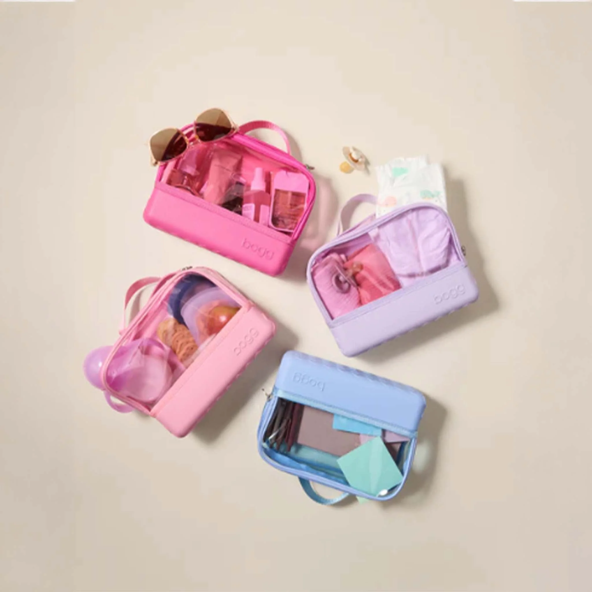 She's A Beauty Cosmetic Pouch in Pink Bubbles - luluinthesky